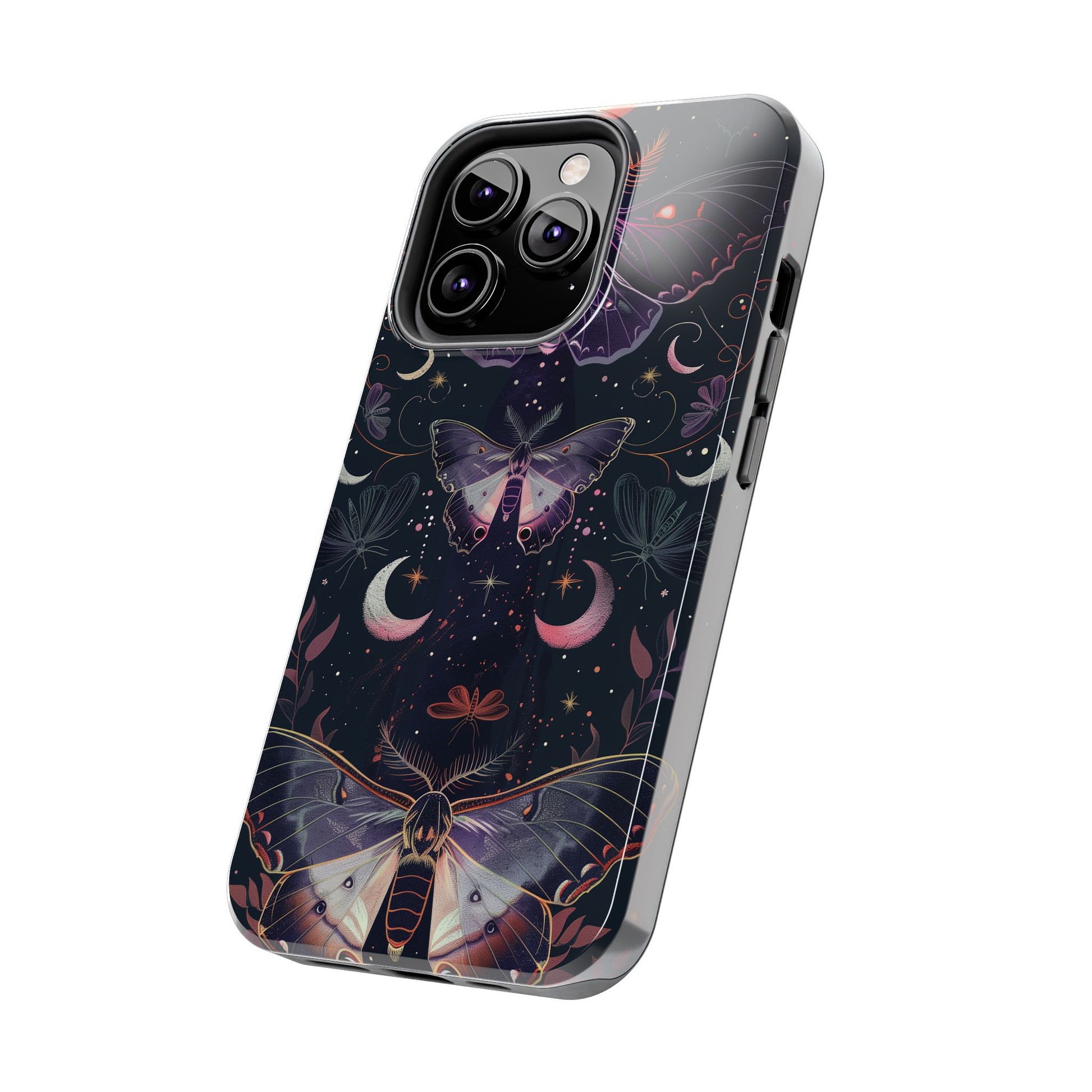 B Dark Academia Mystical Phone Case, Mystical Moth Phone Case, Vintage Magic Witchcraft iPhone Cover, Esoteric Nature Art, iPhone 15 Pro Max