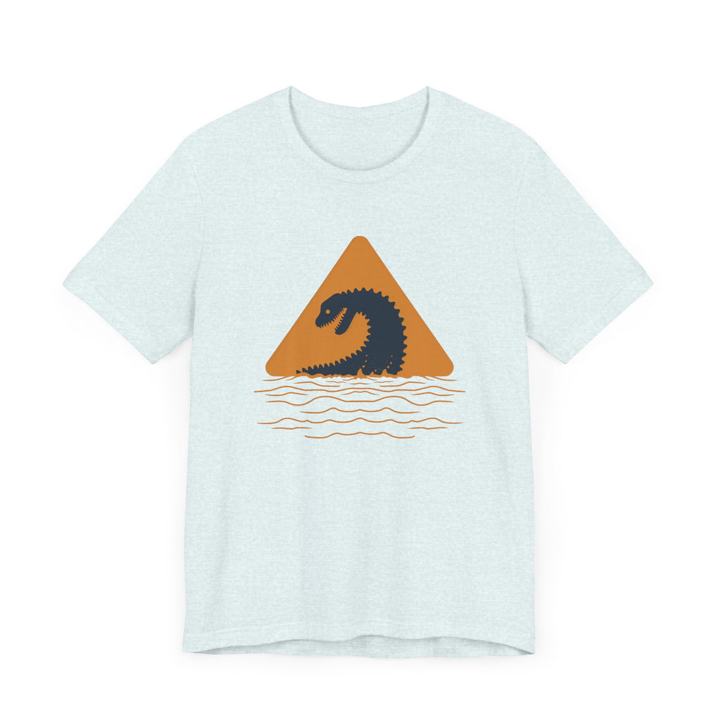 Cryptid Shirt Lake Monster Graphic Tee, Cryptid Crossing Sign, Ufo Alien Shirt, Cryptid Crossing Gift for Him, Ufo, Crypto Zoology Shirt