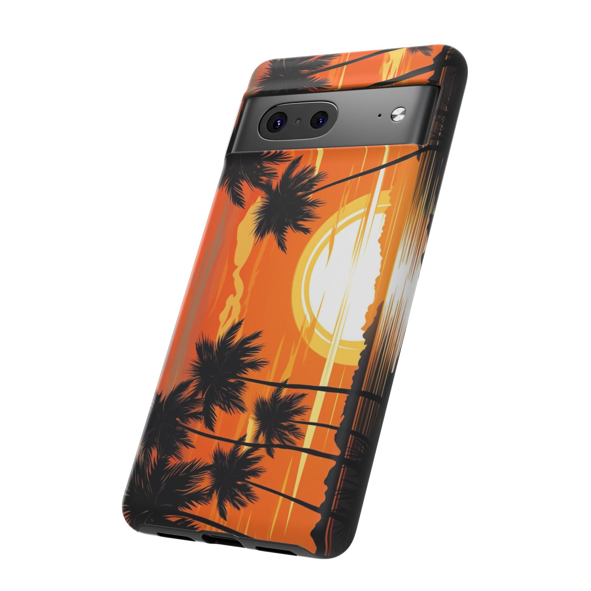 Sunset Palm Trees Tough Phone Cases for iPhone and Android