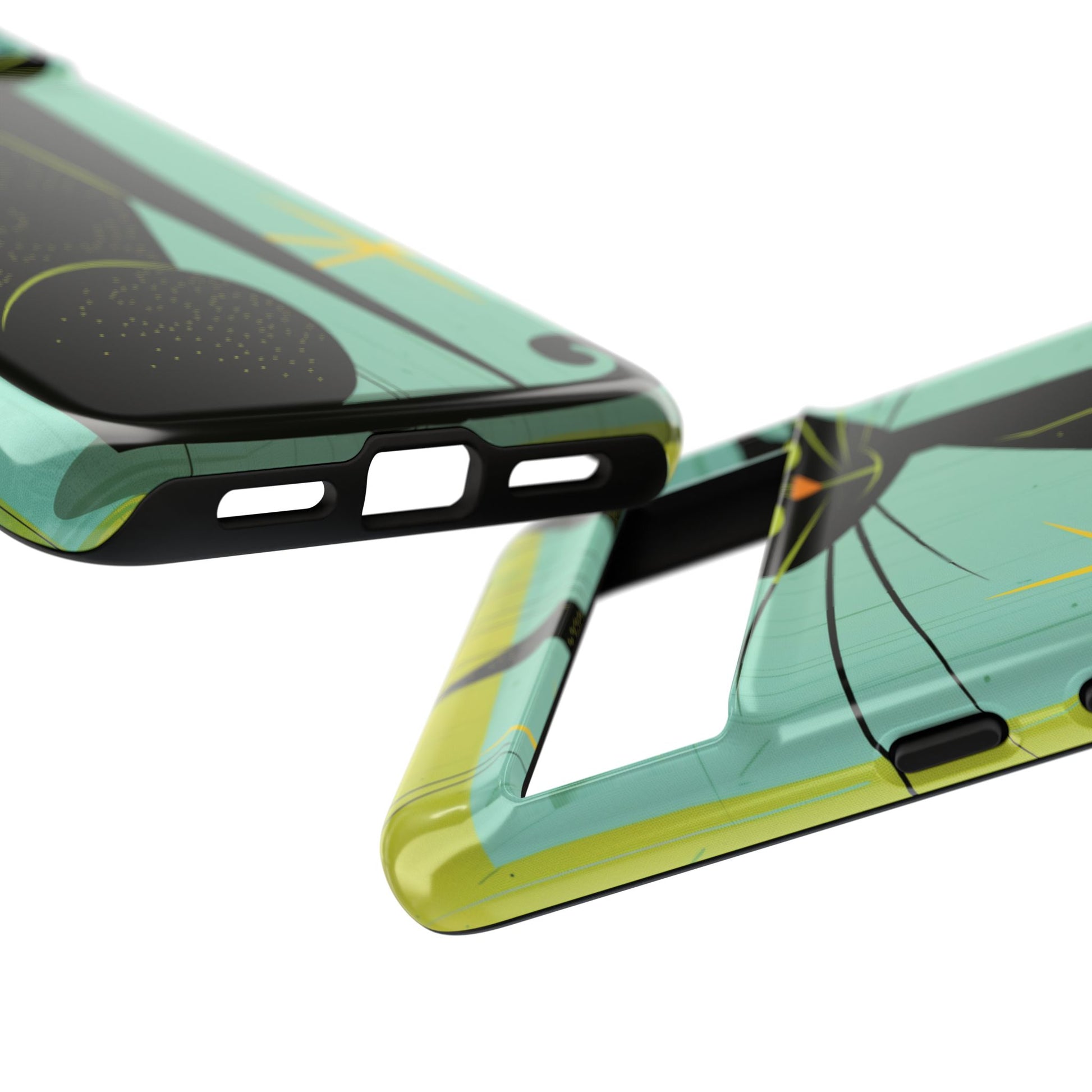 Mid-Century Modern Phone Case, Mid Mod Android Case, Atomic Cats Android Case, Retro Chic Smartphone Cover, Unique Artistic Phone Accessory