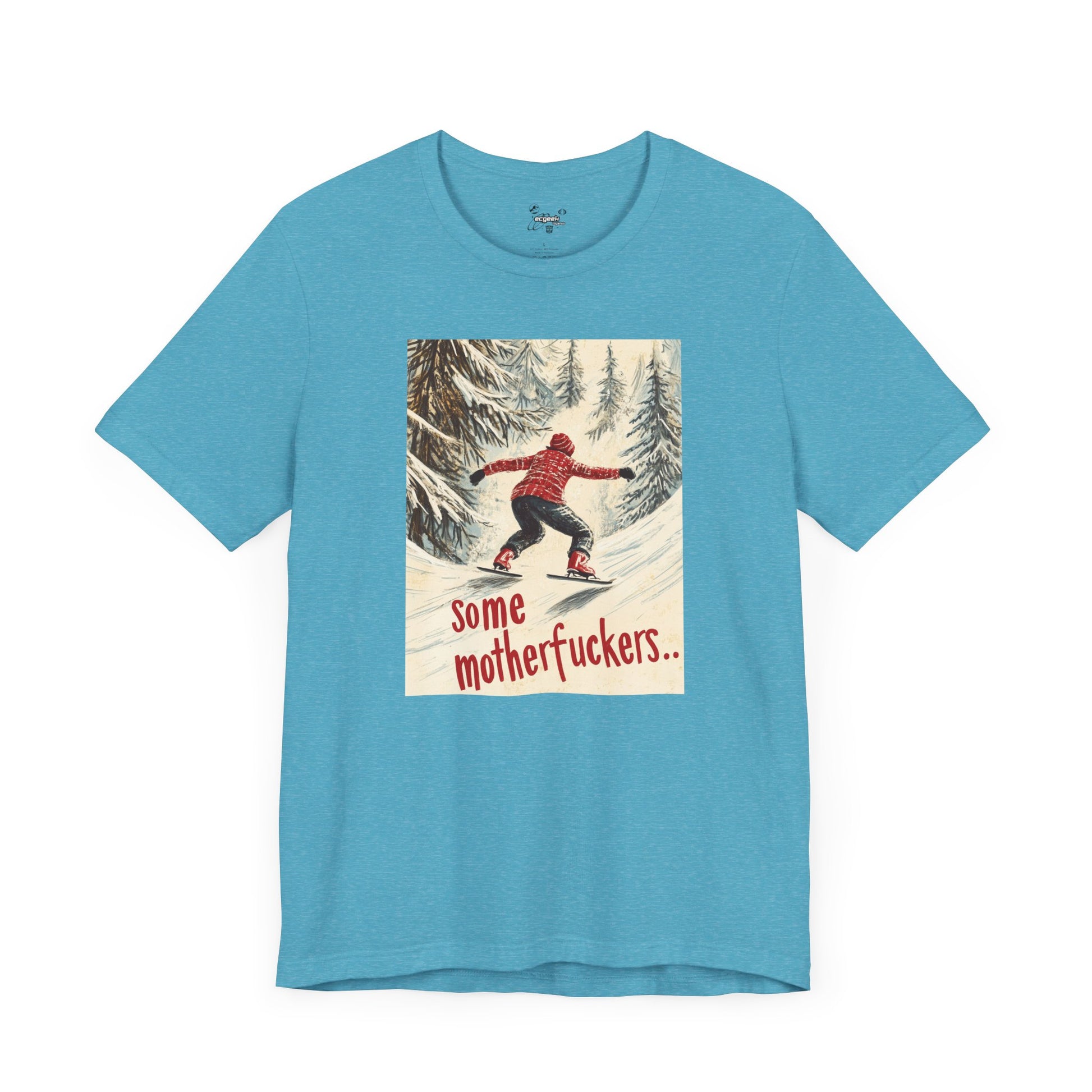 Ice Skating Uphill Geek Positivity Tshirt Nerdy Shirt Tee, Inspirational Quotes Gift for Geeks Movie Tshirt, Positivity Tshirt