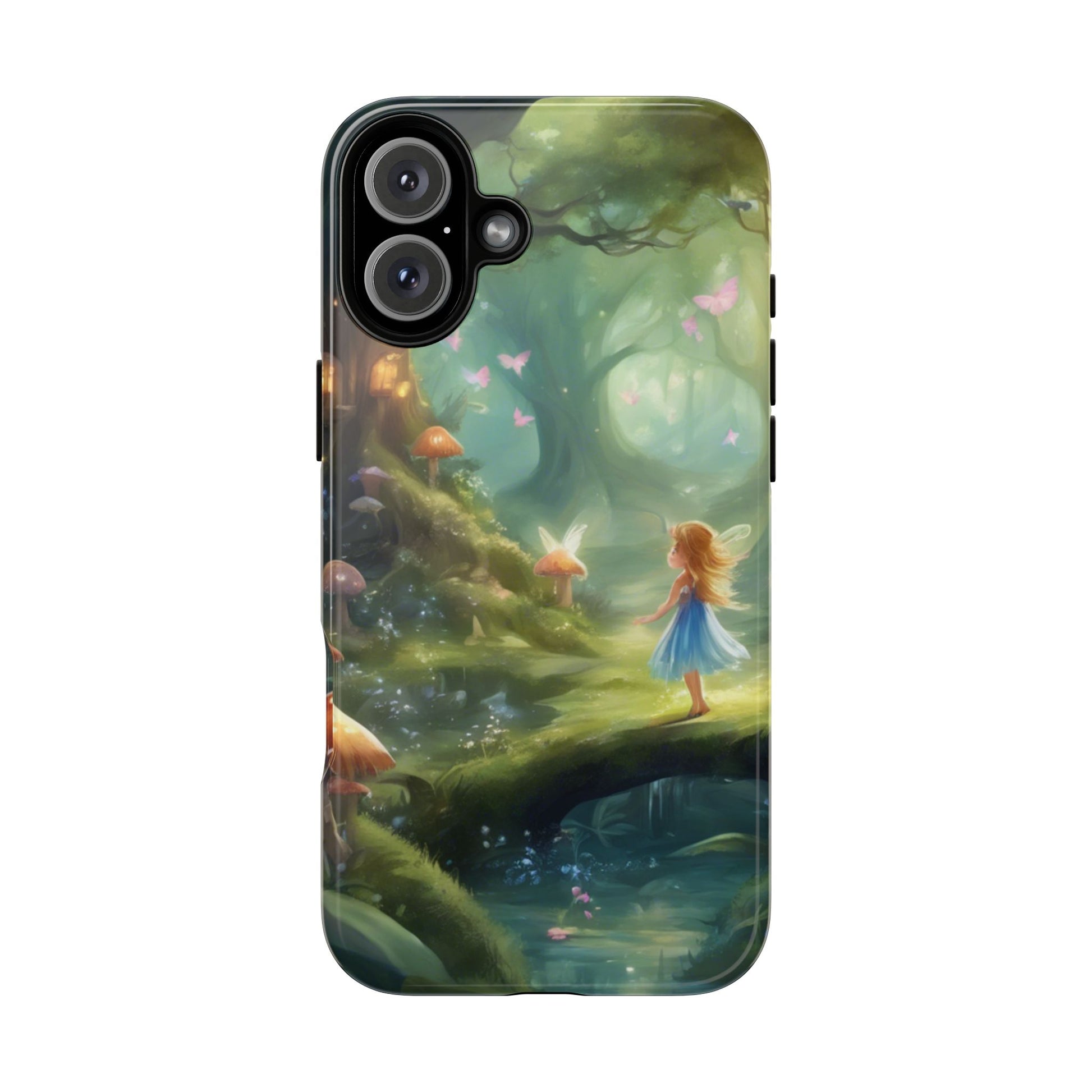 Enchanting Fairy Forest Phone Case Fae Trees Legend Garden Fern Gulley ACOTAR Magic Fantasy Dragons iPhone 13 14 15 16 Pro Max Samsung Pixel