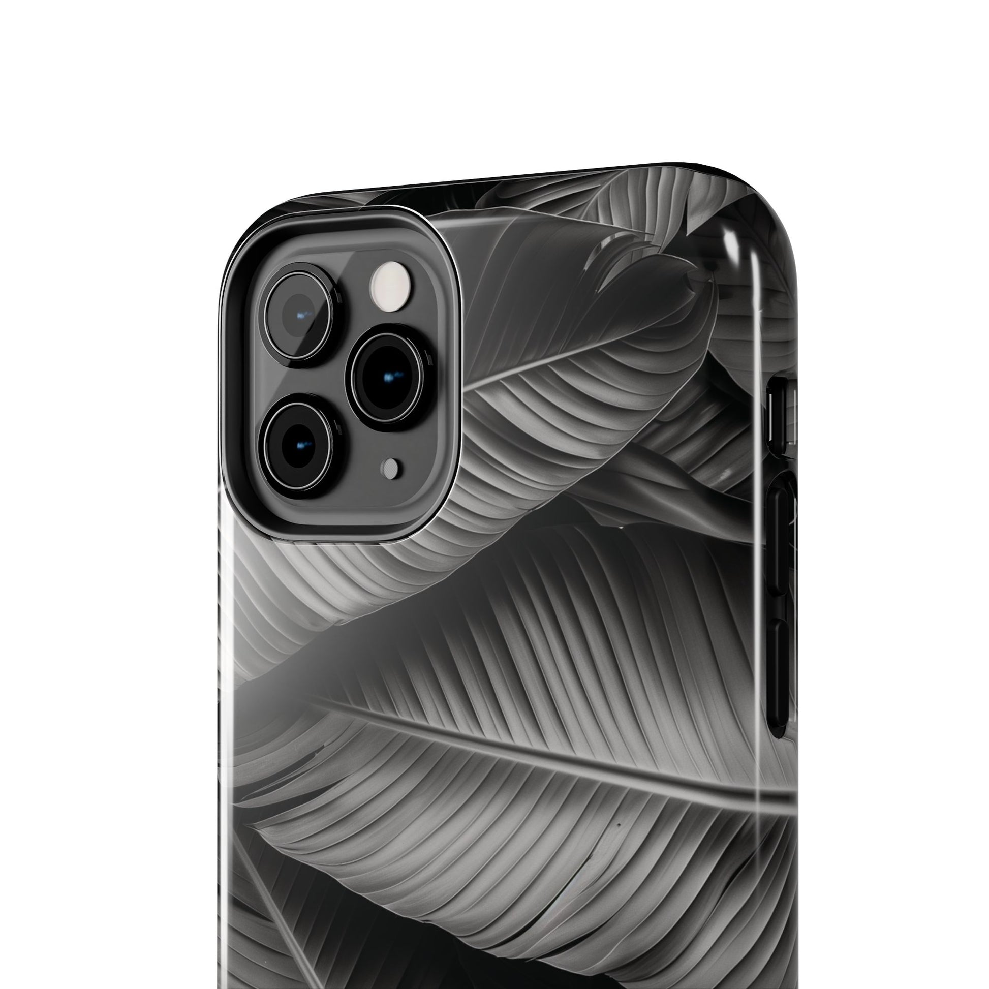 Custom Palm Leaf Phone Case, Palm Tree Phone Case, Tropical Leaf Design, Summer iPhone Cover, Black and White iPhone Case, iPhone 15 Pro Max