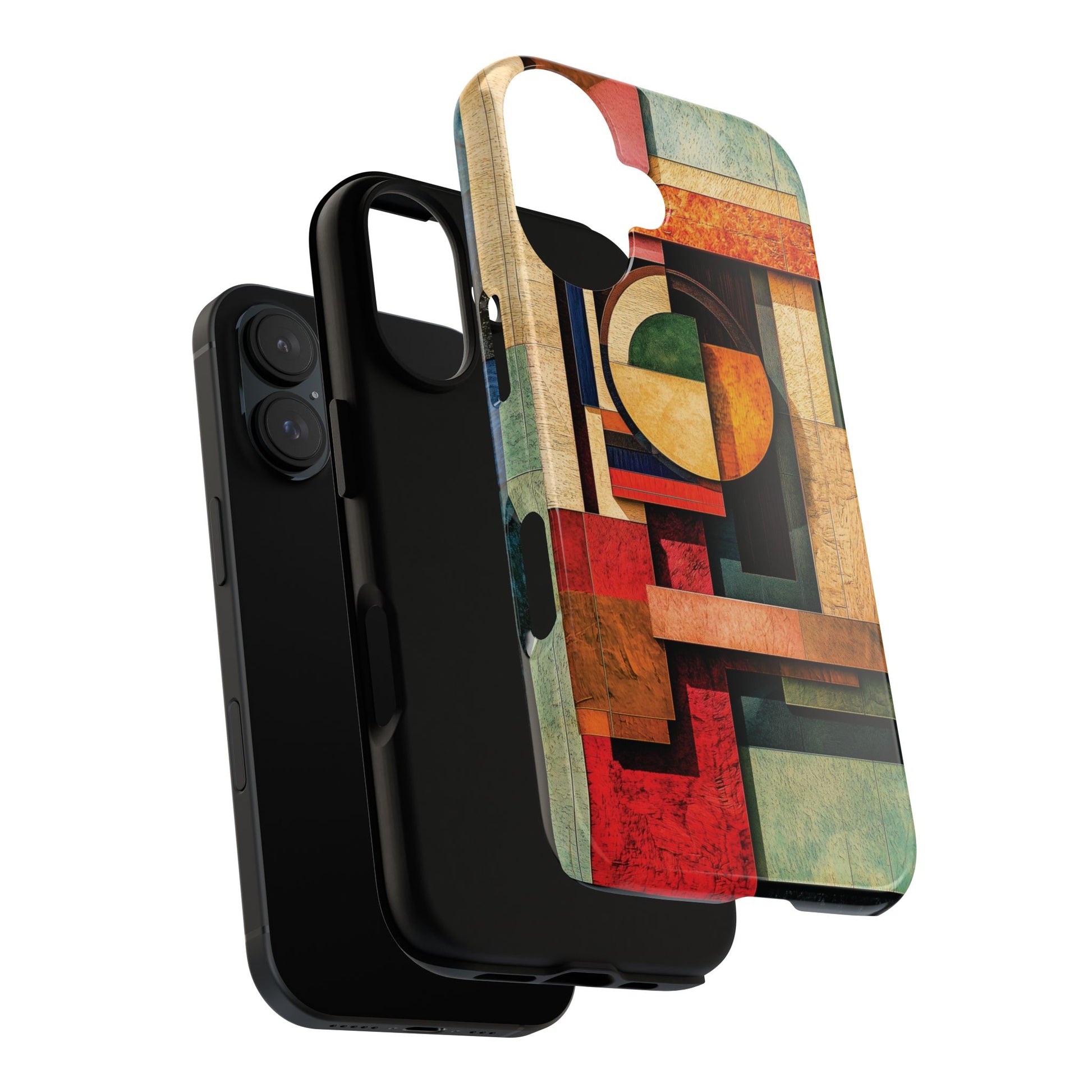 Tan Prairie Style Frank Lloyd Wright Usonian Phone Case Geometric Stained Glass Art Deco Marble Gold 13 14 15 16 iPhone Pro Max Galaxy Pixel