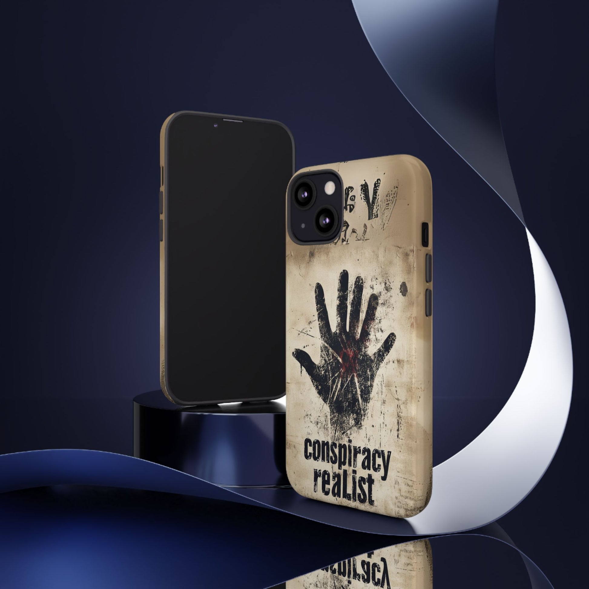 Conspiracy Theories Paranormal Mystery UFO X-Files Inspired Ghostly Hand Conspiracy Realist Cryptid iPhone 13 14 15 16 Pro Max Galaxy Pixel