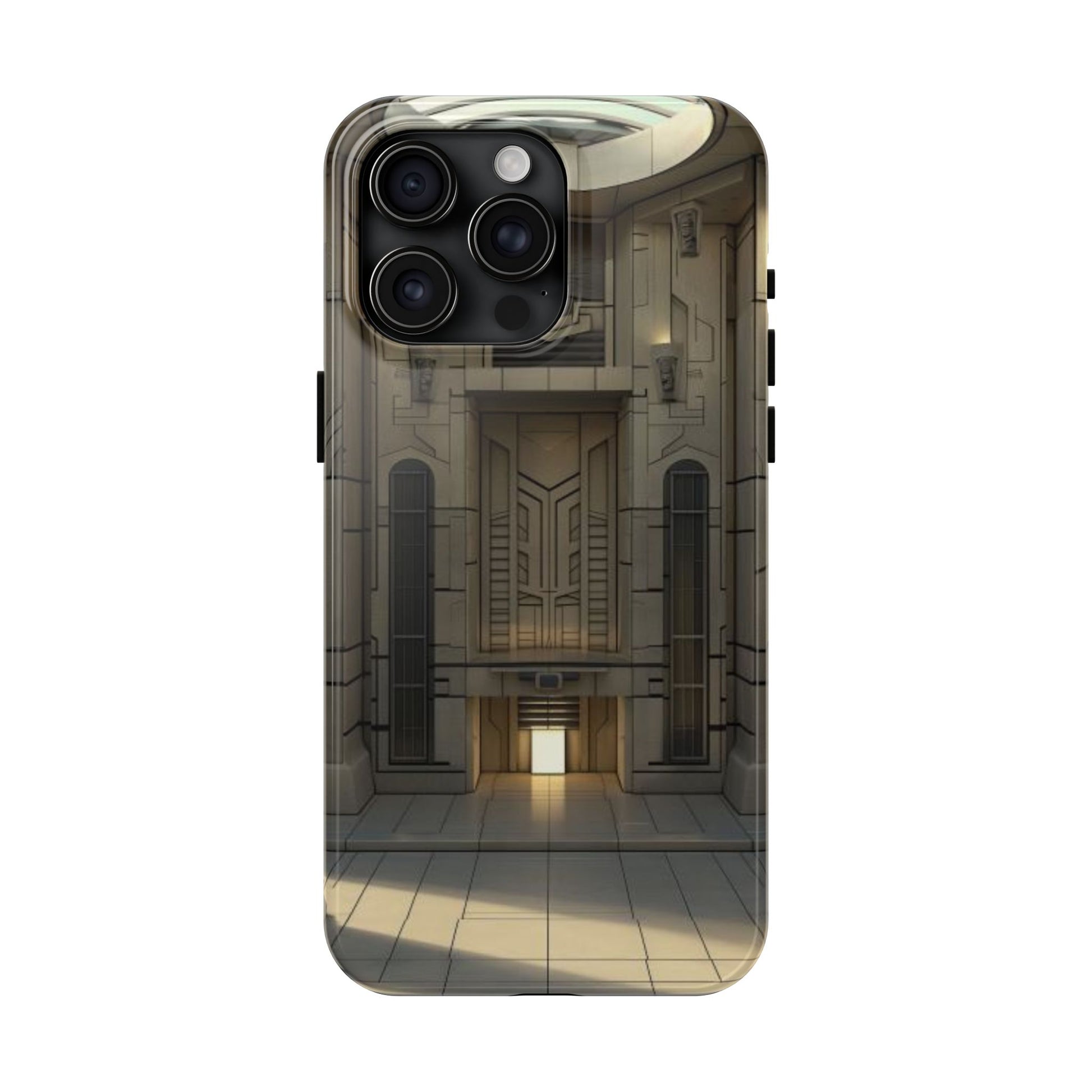 Durable Phone Case - Frank Lloyd Wright Style Room - Tough Architectural Design iPhone/Android Cover - Unique Art Deco Protection Accessory