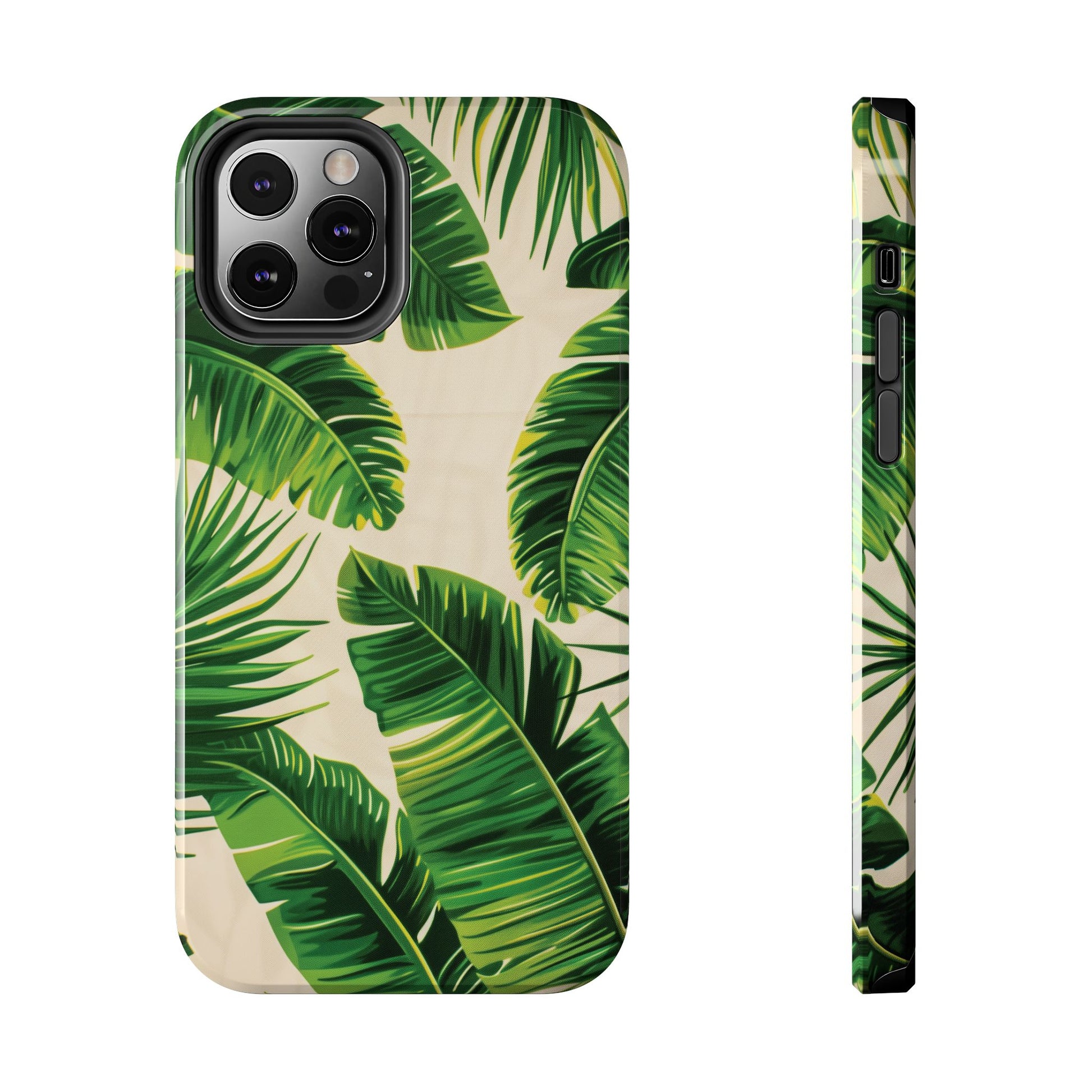 Custom Palm Leaf Beach Phone Case, Palm Frond Tropical Leaf Design Summer Surf Boho Chic Sun iphone 13 14 15 Pro Max Plus Galaxy