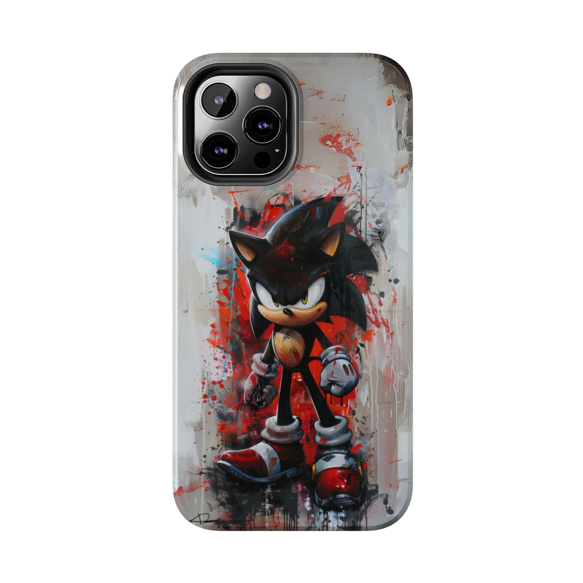 Shadow the Hedgehog Inspired Phone Case, Durable iPhone Case, Perfect Gamer Gift, SEGA, Sonic the Hedgehog, Tails, Shadow, iPhone 12