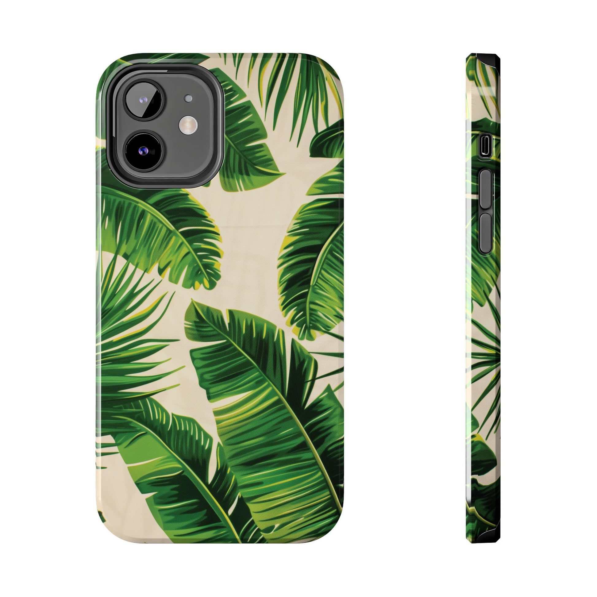 Custom Palm Leaf Beach Phone Case, Palm Frond Tropical Leaf Design Summer Surf Boho Chic Sun iphone 13 14 15 Pro Max Plus Galaxy