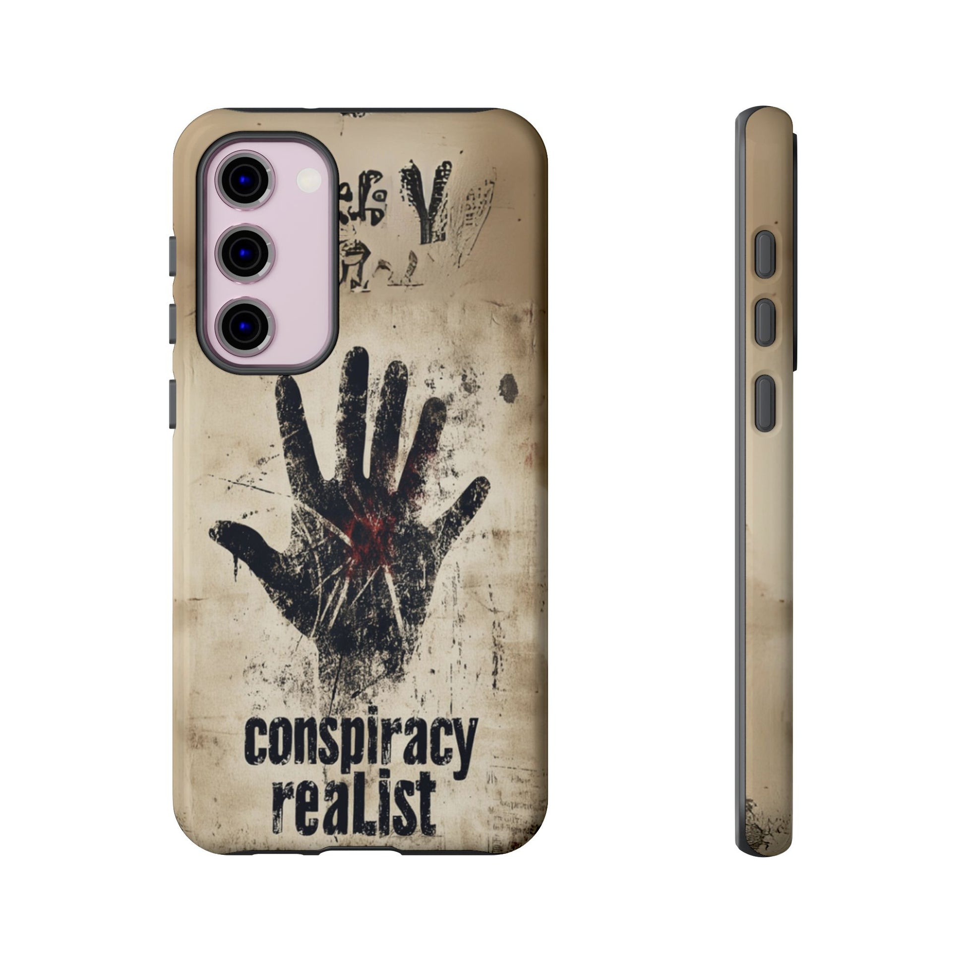 Conspiracy Theories Paranormal Mystery UFO X-Files Inspired Ghostly Hand Conspiracy Realist Cryptid iPhone 13 14 15 16 Pro Max Galaxy Pixel