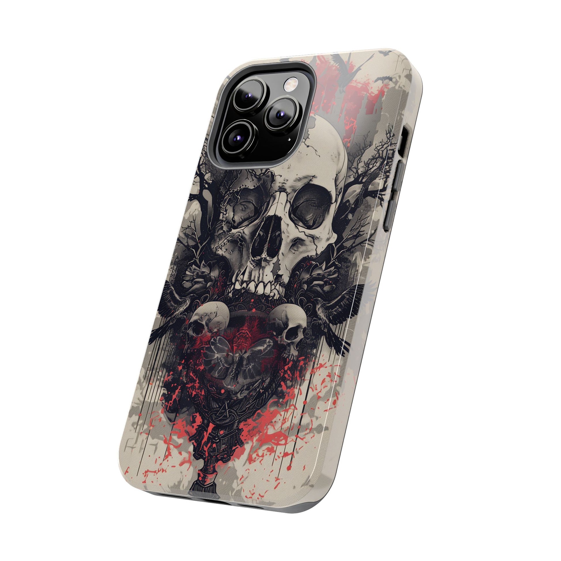 Gothic Art Phone Case Skulls and Crows, Moth Phone Case, Moon and Tarot Phone Case, Halloween Spooky Season, Dark Academia iPhone 15 Pro Max