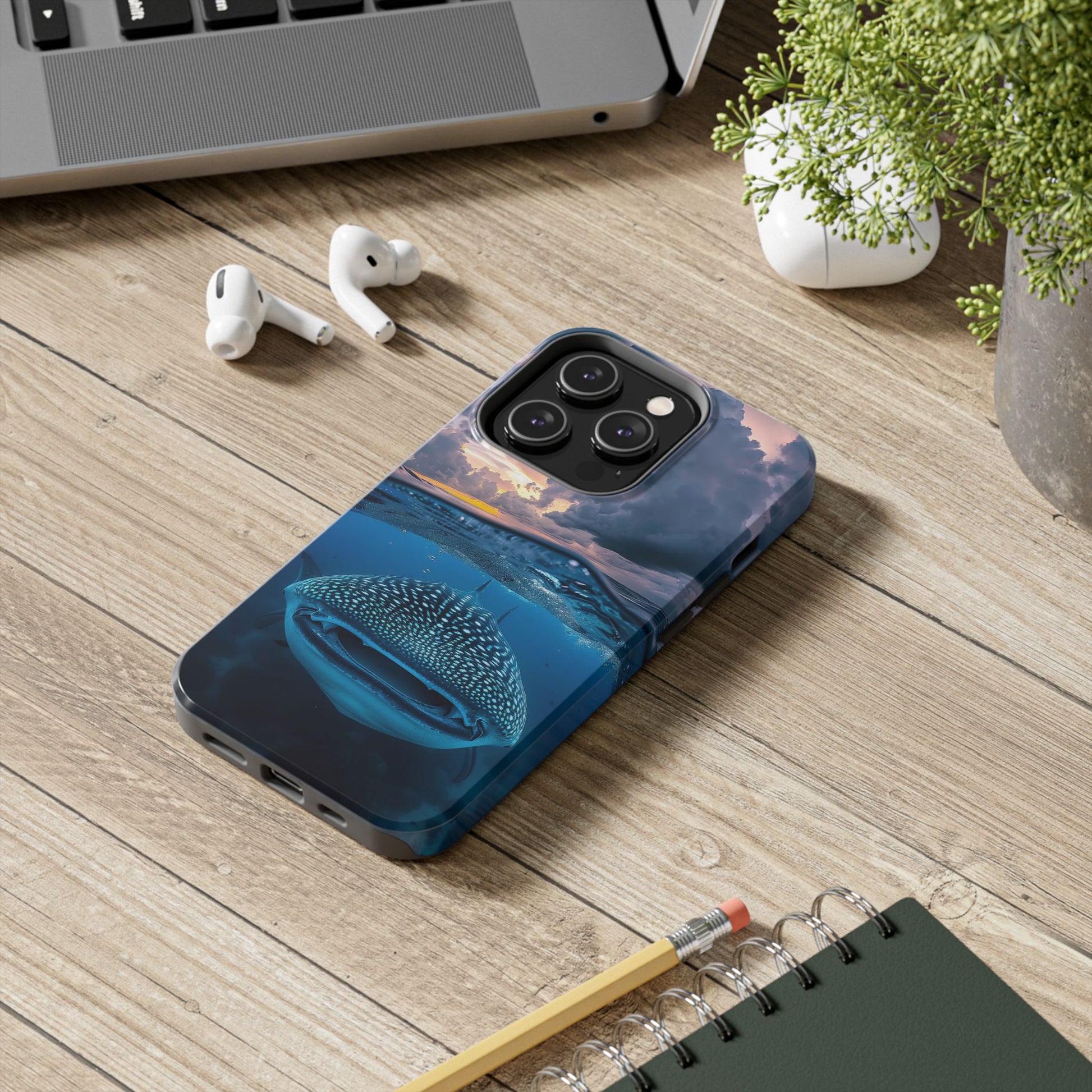 Majestic Encounter: Whale Shark Tough Phone Case