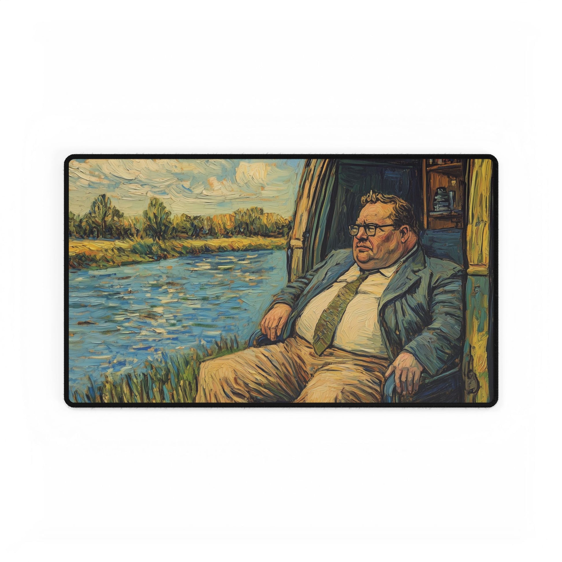 Desk Mat Computer Van Gogh Down by the River Home Office Decor