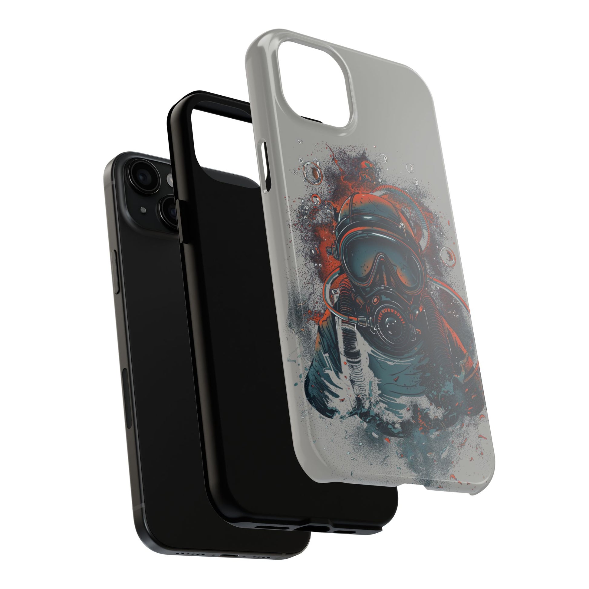 Light Custom iPhone Case, Personalized Phone Case, SCUBA Phone Case, SCUBA Diver Case, Custom Diver Phone Case, Gift for SCUBA Diver