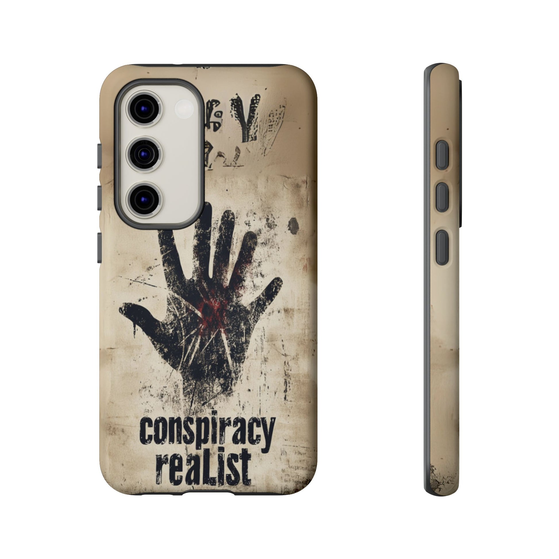 Conspiracy Theories Paranormal Mystery UFO X-Files Inspired Ghostly Hand Conspiracy Realist Cryptid iPhone 13 14 15 16 Pro Max Galaxy Pixel