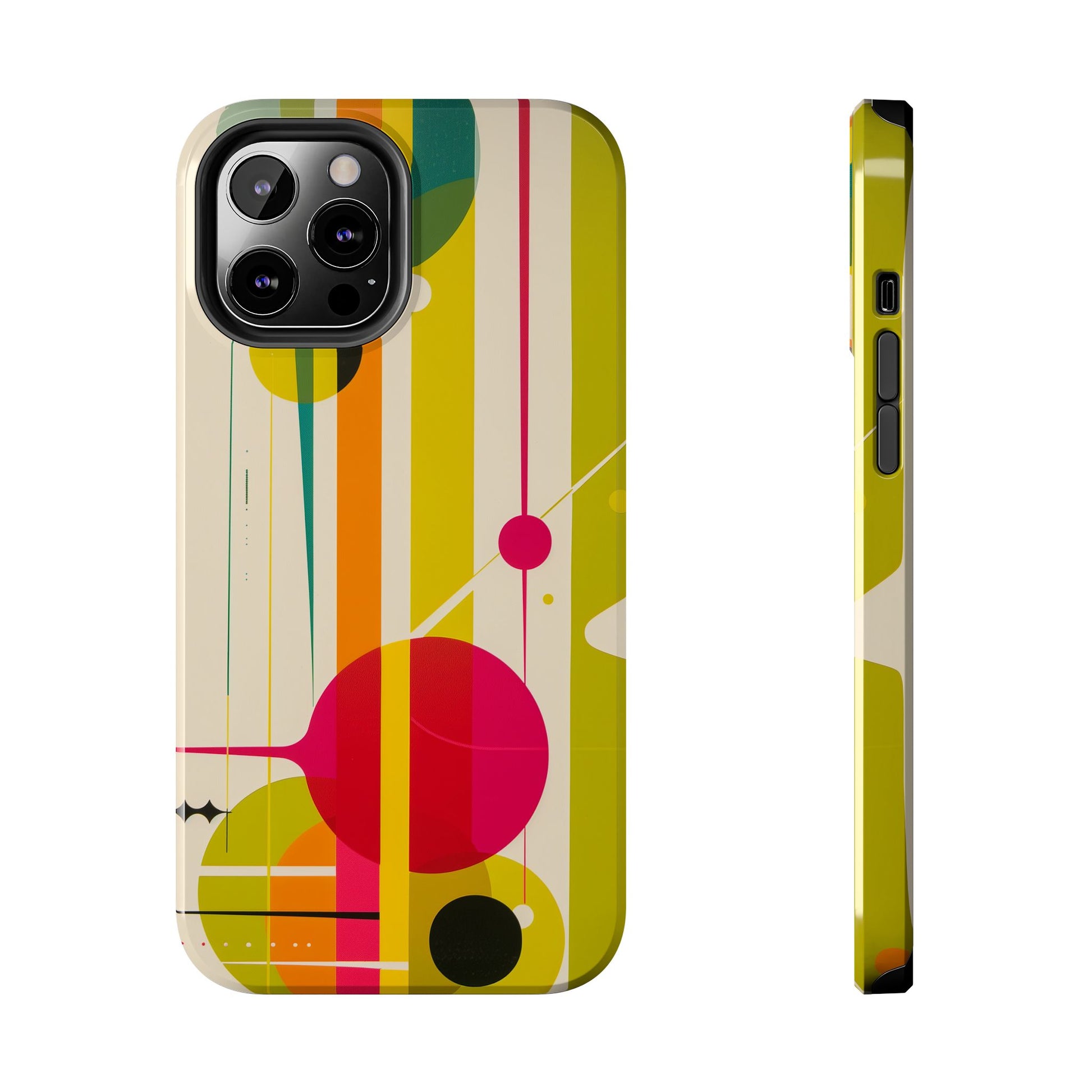 Mid Century Modern Star Design Phone Case, Earth Tone Colors iPhone Case, Retro Style iPhone Cover, iphone 15 pro max case, iphone 14 case