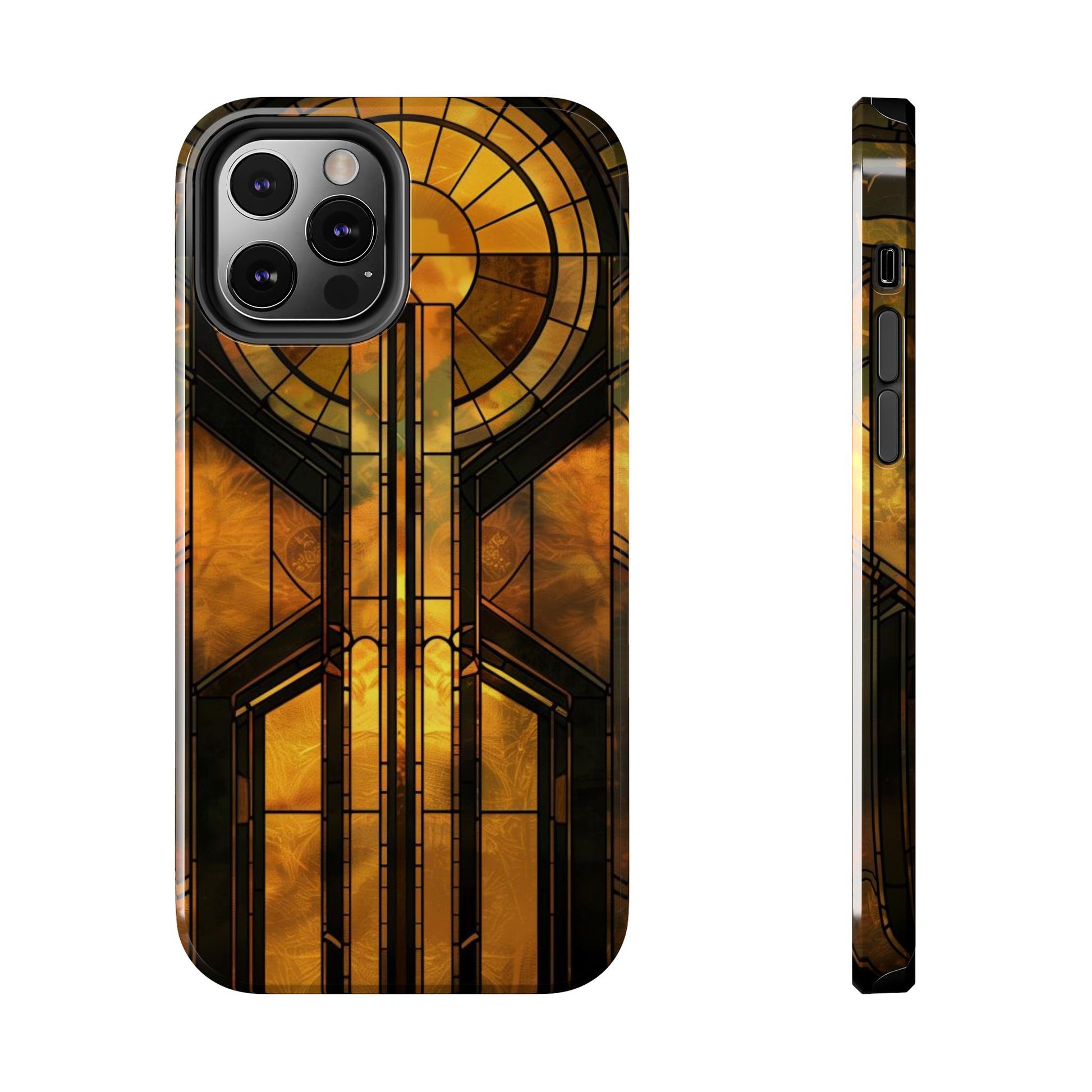 Durable Noir Art Deco Golden Design iPhone Cover - Stylish and Protective Phone Case on Etsy - Art Deco Gift