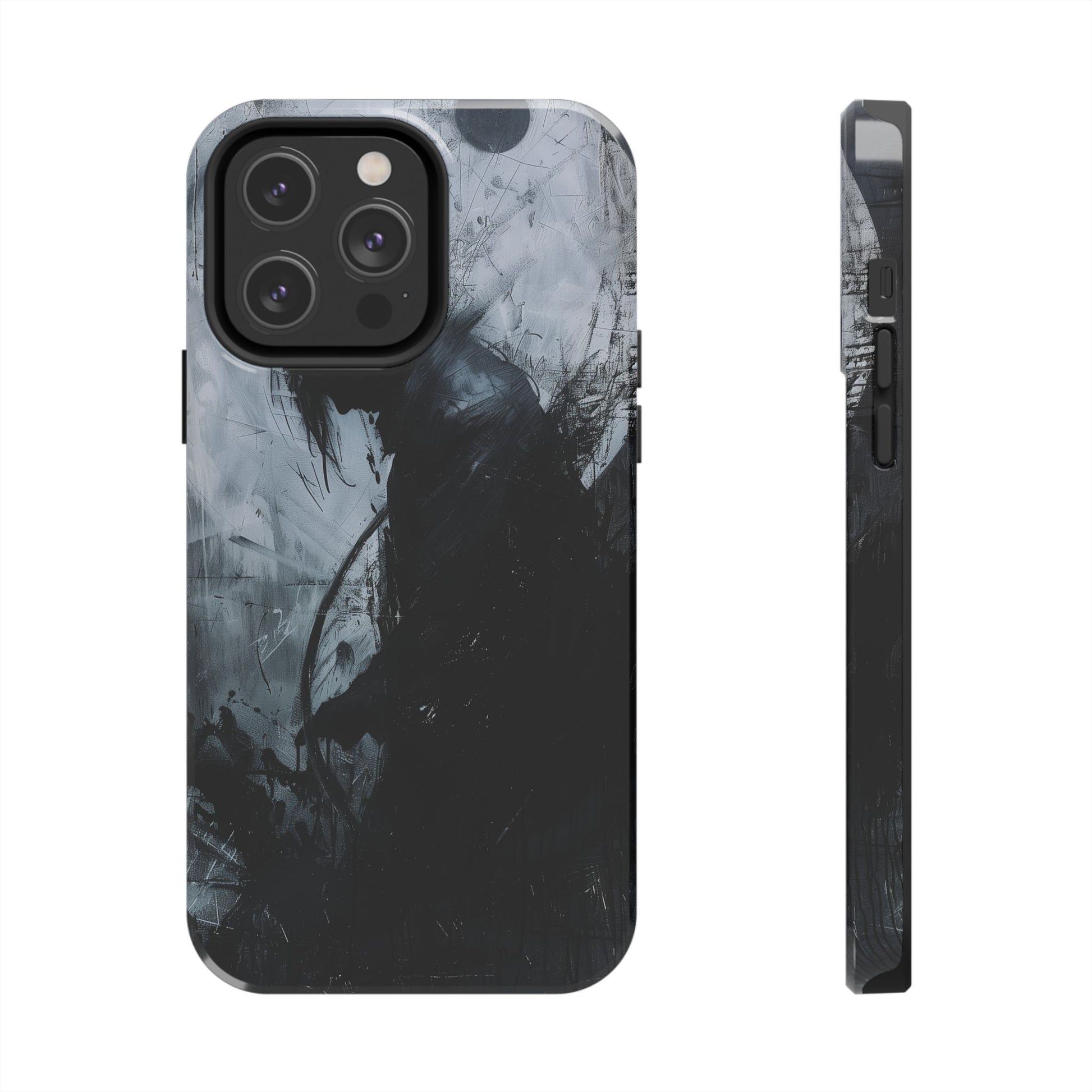 Gothic Art Phone Case Silhouette, Sandman Phone Case, Moon and Tarot Phone Case, Halloween Spooky Season, Dark Academia iPhone 15 Pro Max