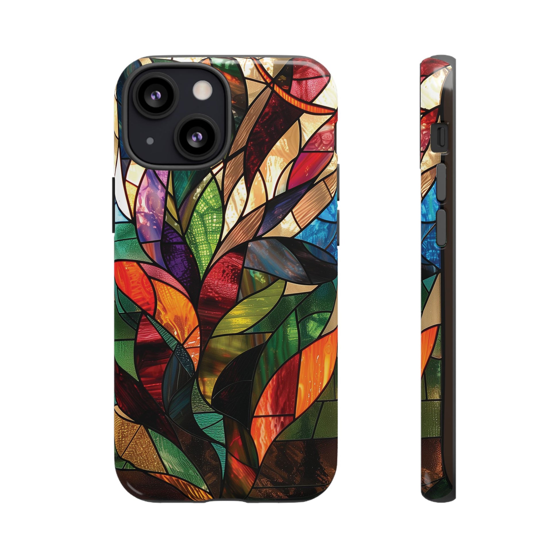 Frank Lloyd Wright Inspired Stained Glass Phone Case Mid Mod Geometric Artistic Architectural Design Art Deco iphone 13 14 15 16 Pro Max