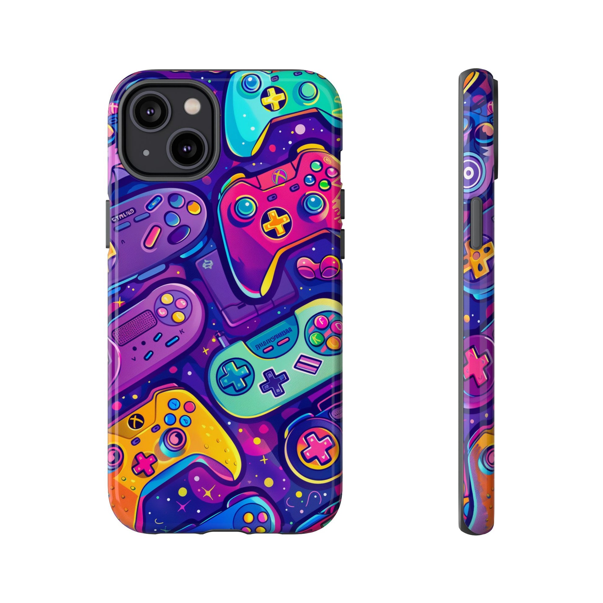 Lisa Frank Style Video Game Controller Android Phone Case, Retro Gamer Gift, Colorful Gaming Accessory