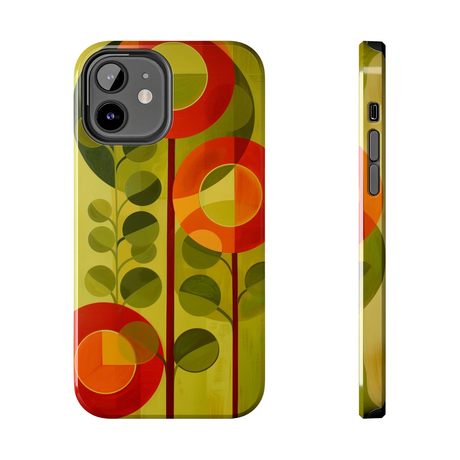 Atomic Flower Phone Case, Mid-Mod Phone Case, Artwork iPhone Case, Unique Floral Pattern Phone Case, Art Deco, Minimalist, Tough Iphone Case