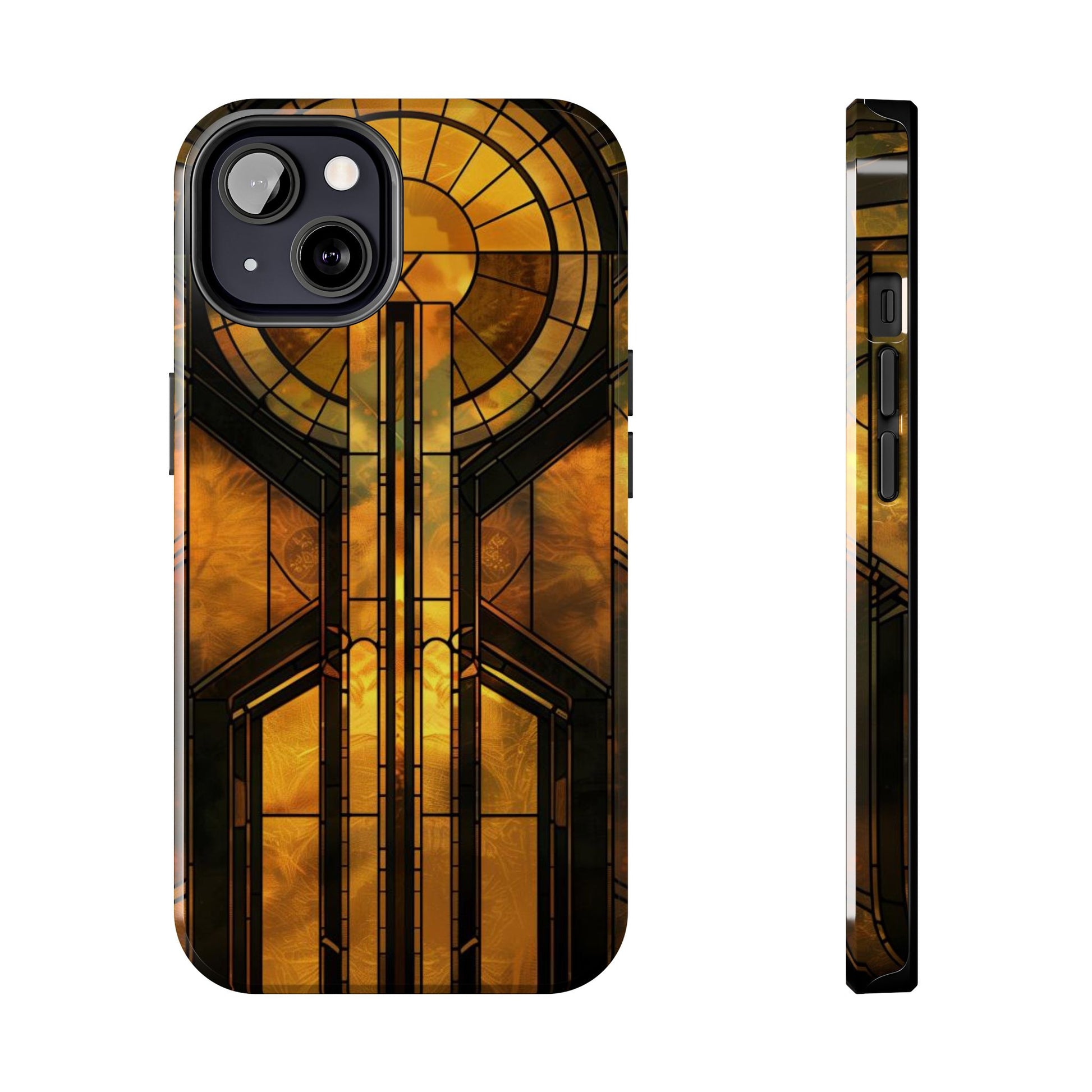 Durable Noir Art Deco Golden Design iPhone Cover - Stylish and Protective Phone Case on Etsy - Art Deco Gift