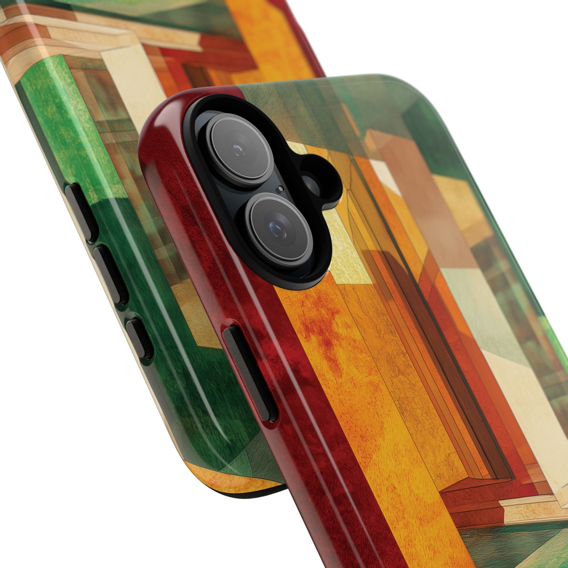 Art Deco Frank Lloyd Wright Inspired Usonian Phone Case Geometric Stained Glass Art Deco Marble Gold 13 14 15 16 iPhone Pro Max Galaxy Pixel