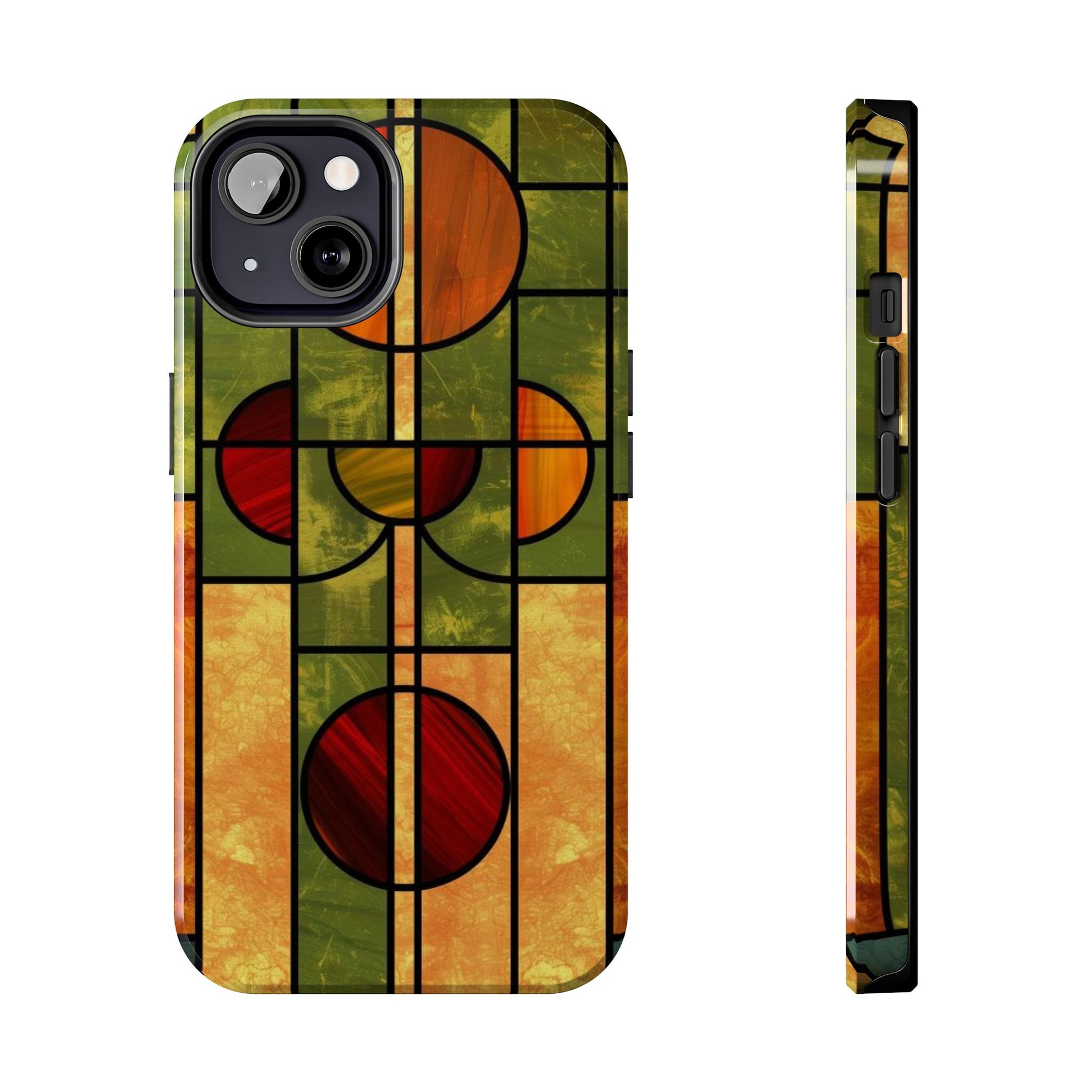 Frank Lloyd Wright Inspired Stained Glass Phone Case, Artistic iPhone Case, Architectural Design, Art Deco iphone Case, iphone 15 pro max