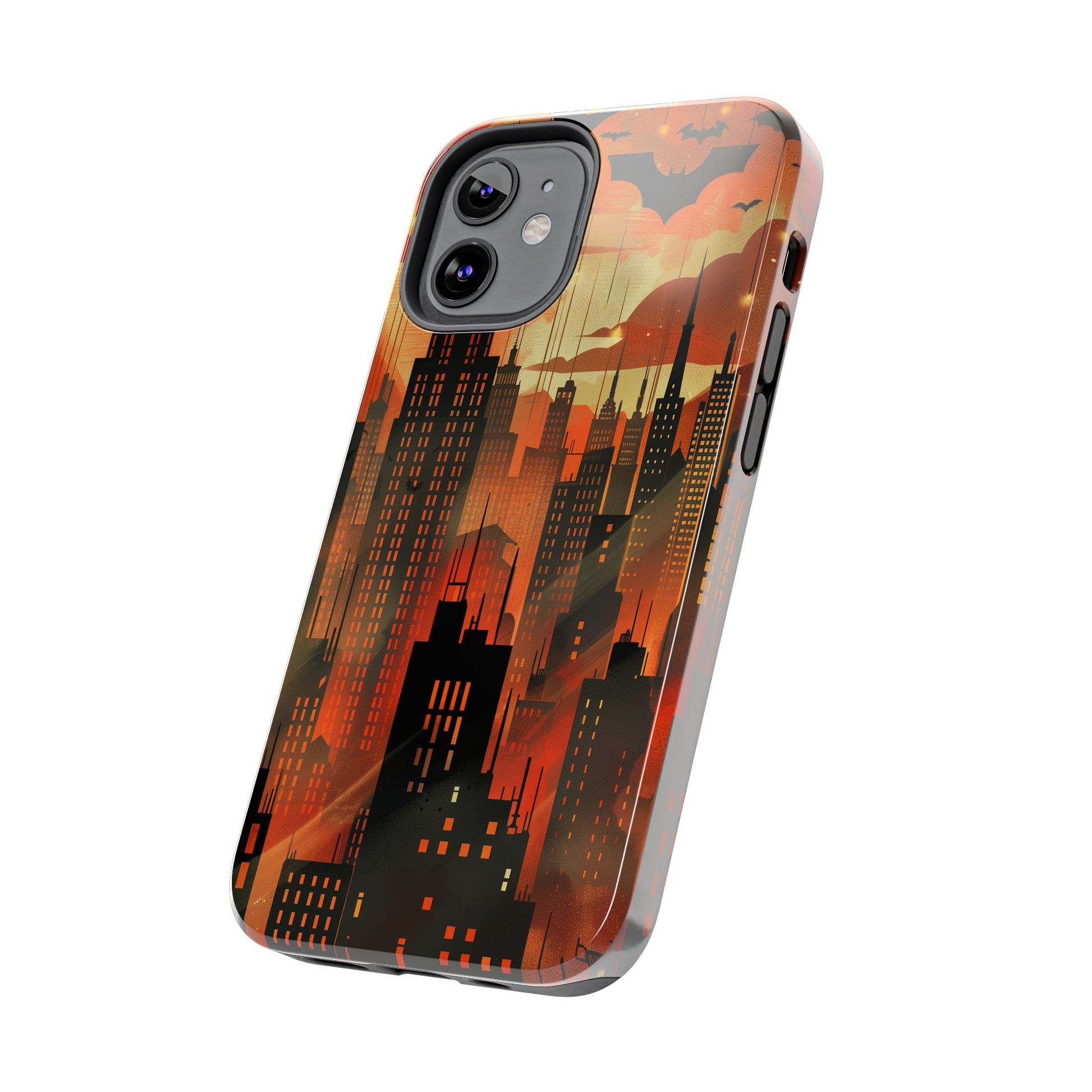 Batman Inspired Phone Case - Gotham Art Deco Style - Comic Book Hero Phone Cover - Unique Superhero Accessory