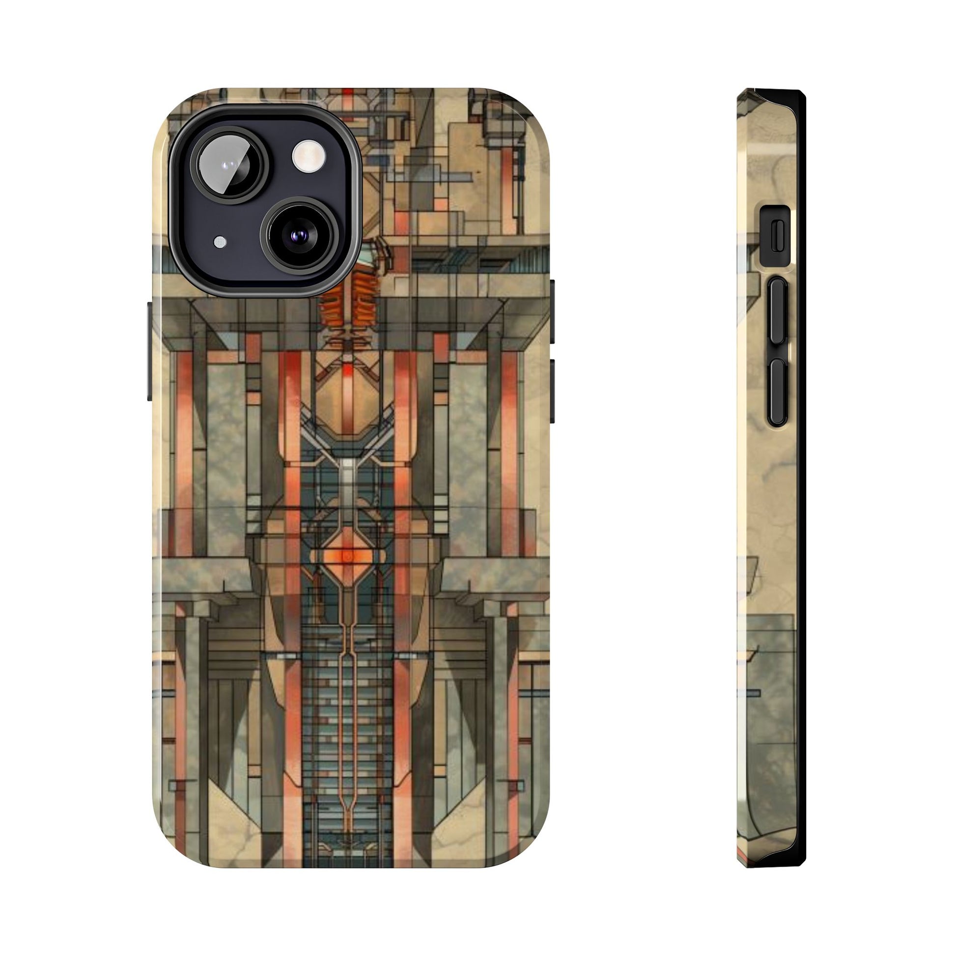 Prairie Style Frank Lloyd Wright Phone Case - Architectural Design iPhone Tough Cover - Unique Art Deco Protective Accessory