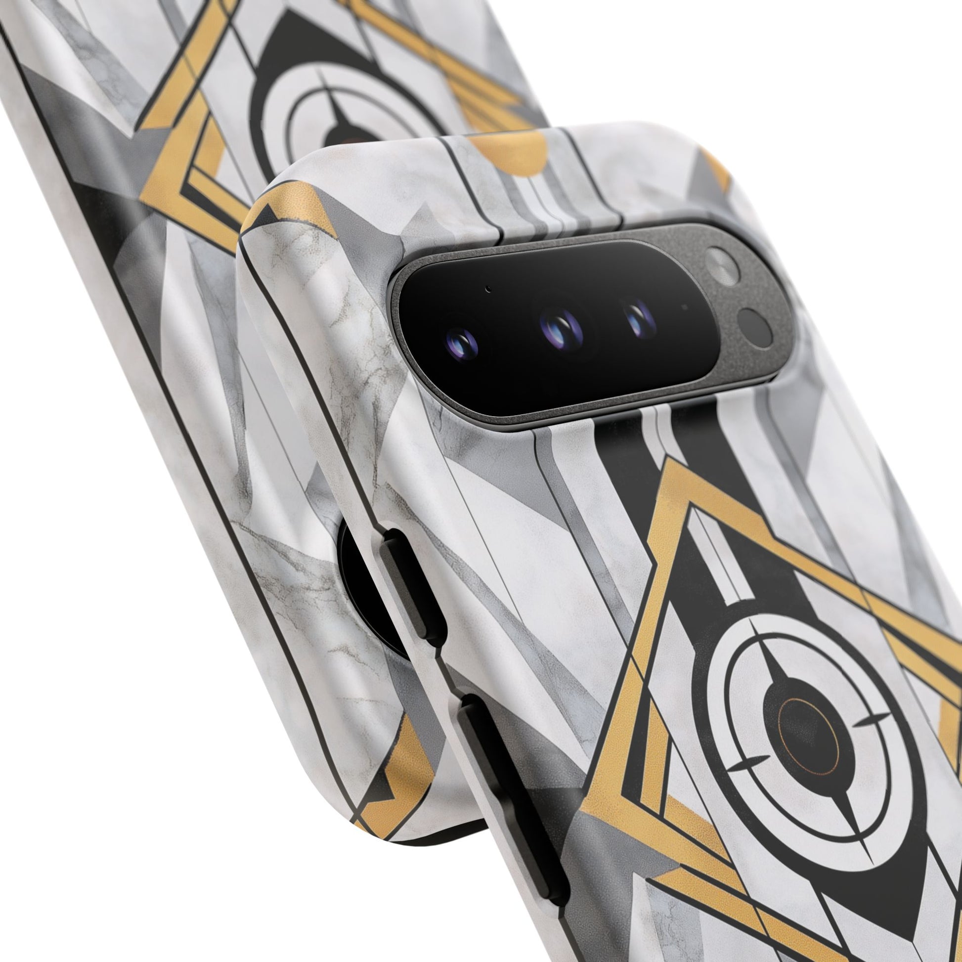 Frank Lloyd Wright Inspired White Phone Case Geometric Stained Glass Art Deco Great Gatsby 13 14 15 16 iPhone Pro Max Galaxy Pixel
