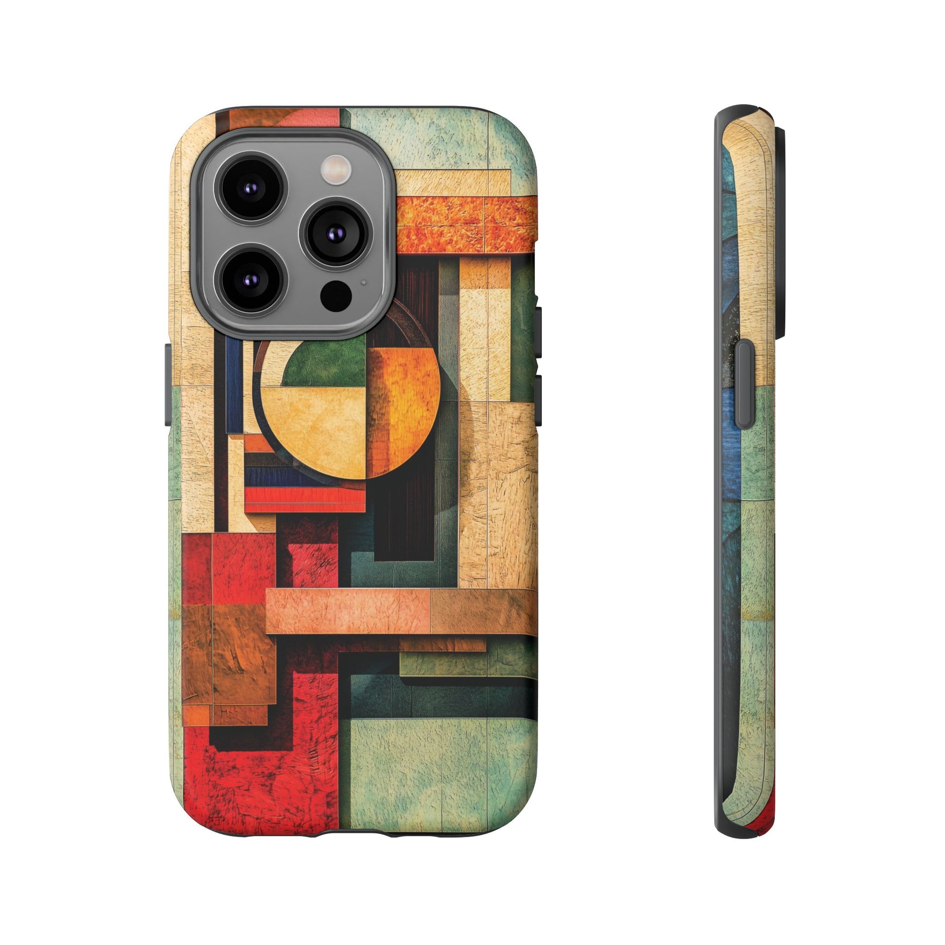 Tan Prairie Style Frank Lloyd Wright Usonian Phone Case Geometric Stained Glass Art Deco Marble Gold 13 14 15 16 iPhone Pro Max Galaxy Pixel