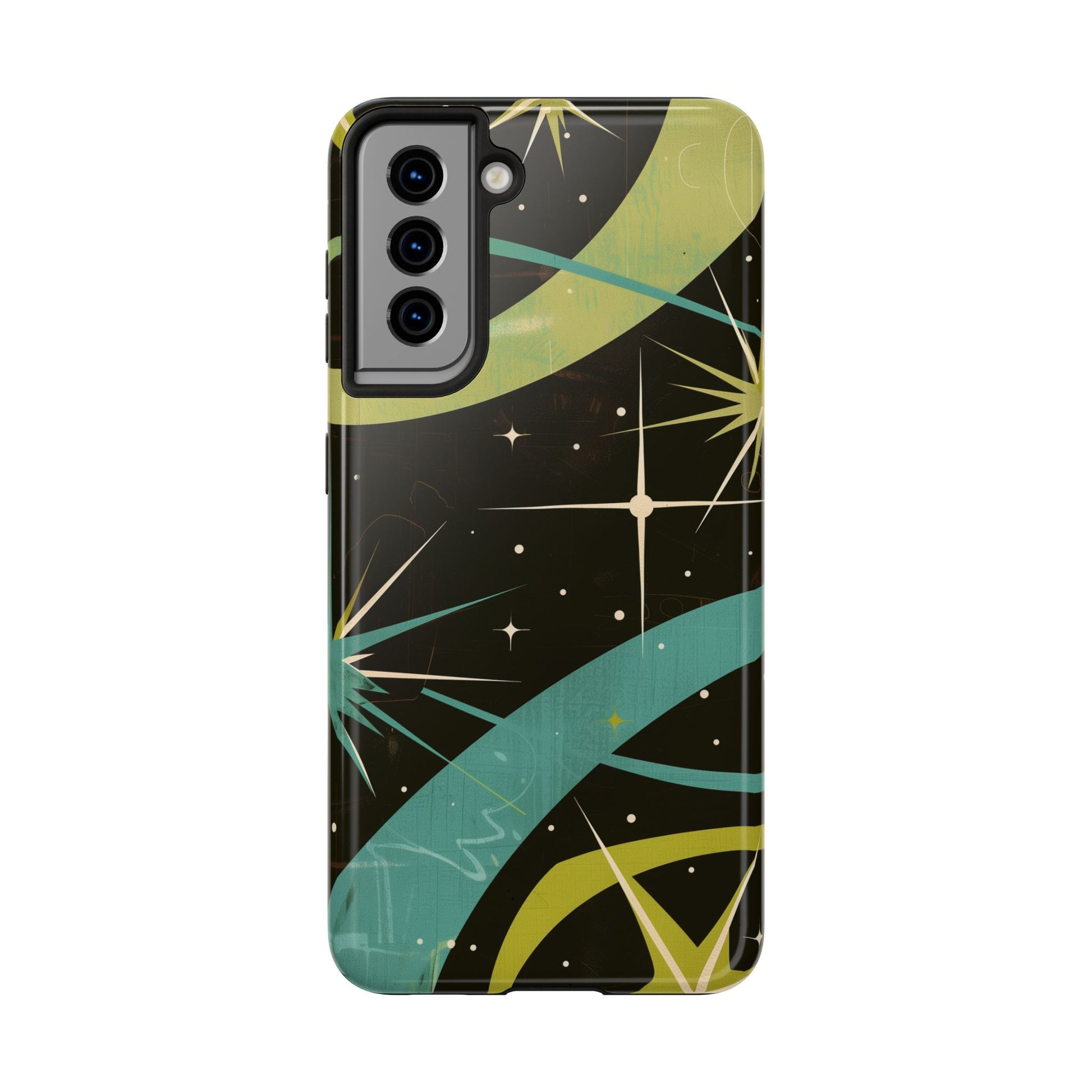 Mid Century Modern Star Design Phone Case, Earth Tone Colors, Retro Style Smartphone Cover, Vintage Phone Case, iPhone 14 Case, Apple iPhone
