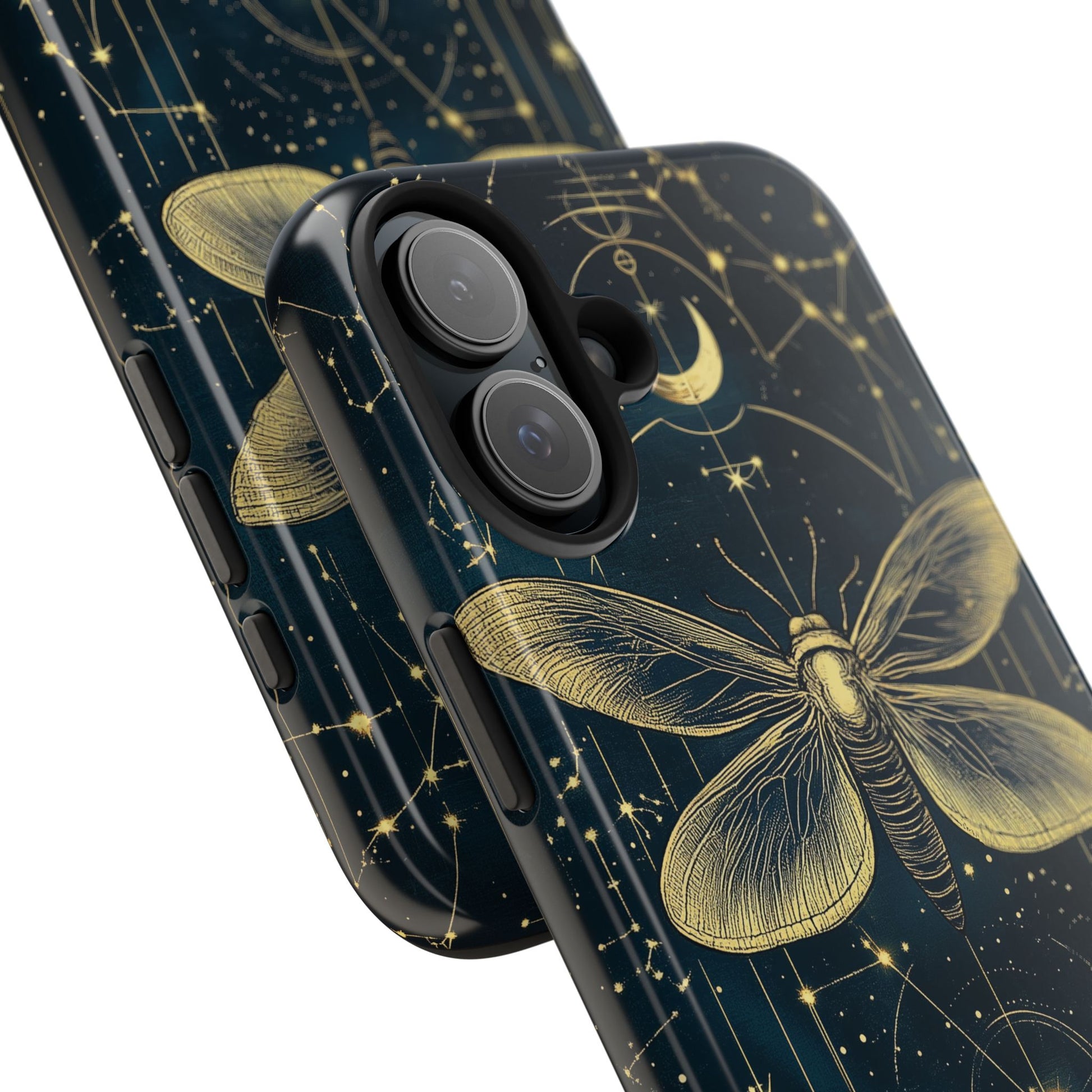 Celestial Dark Academia Phone Case Magical Moth Astrology Witchcraft Esoteric Entomology Nature Art Phone 13 14 15 Pro Max Samsung