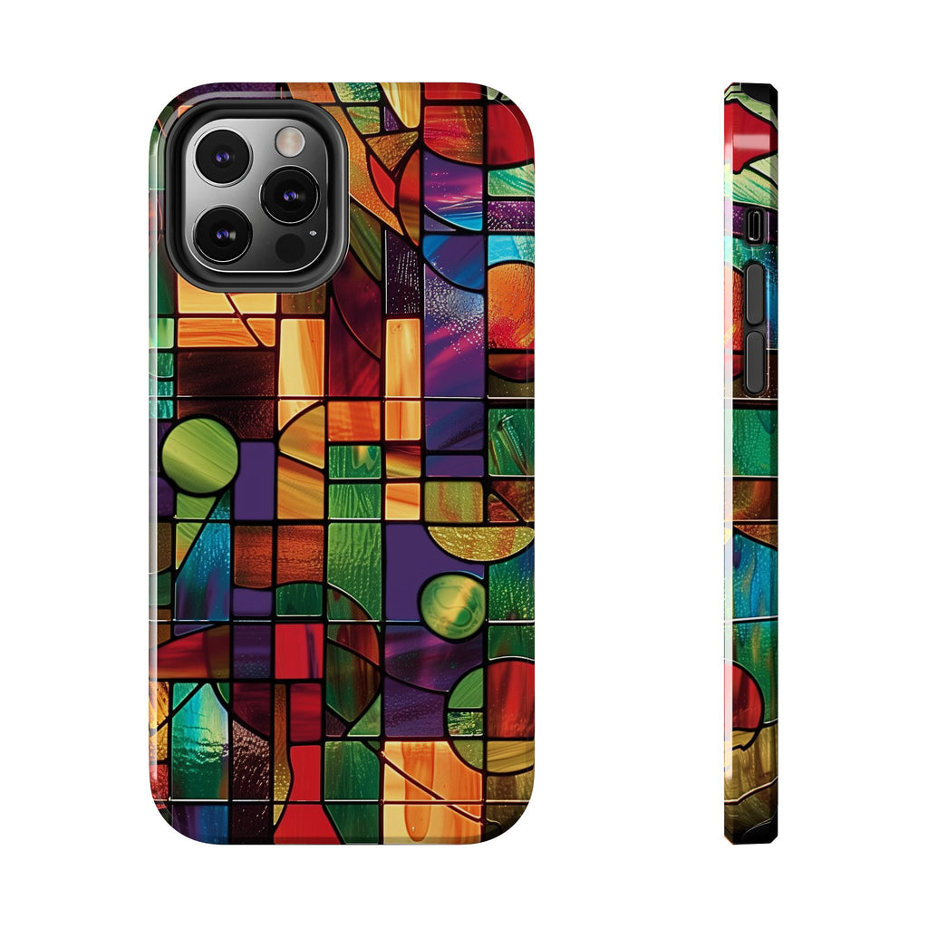 Frank Lloyd Wright Inspired Stained Glass Phone Case, Artistic iPhone Case, Architectural Design, Art Deco iphone Case, iphone 15 pro max