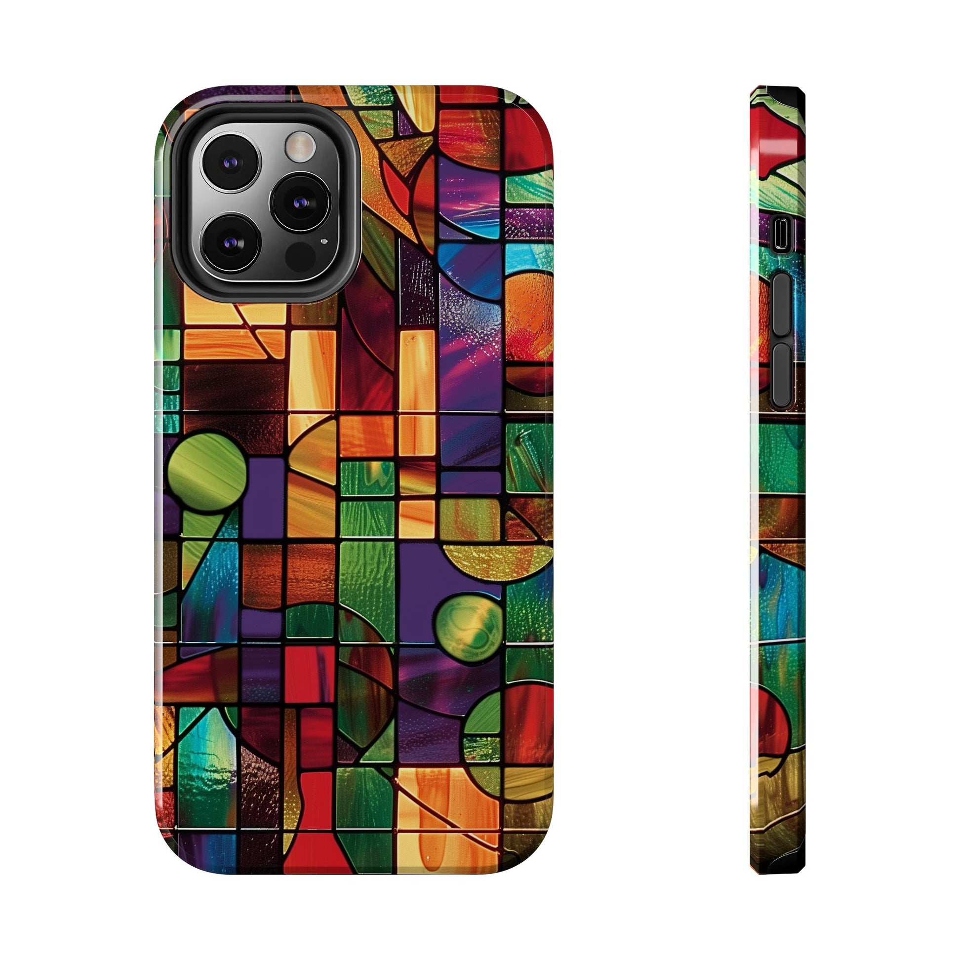 Frank Lloyd Wright Inspired Stained Glass Phone Case, Artistic iPhone Case, Architectural Design, Art Deco iphone Case, iphone 15 pro max