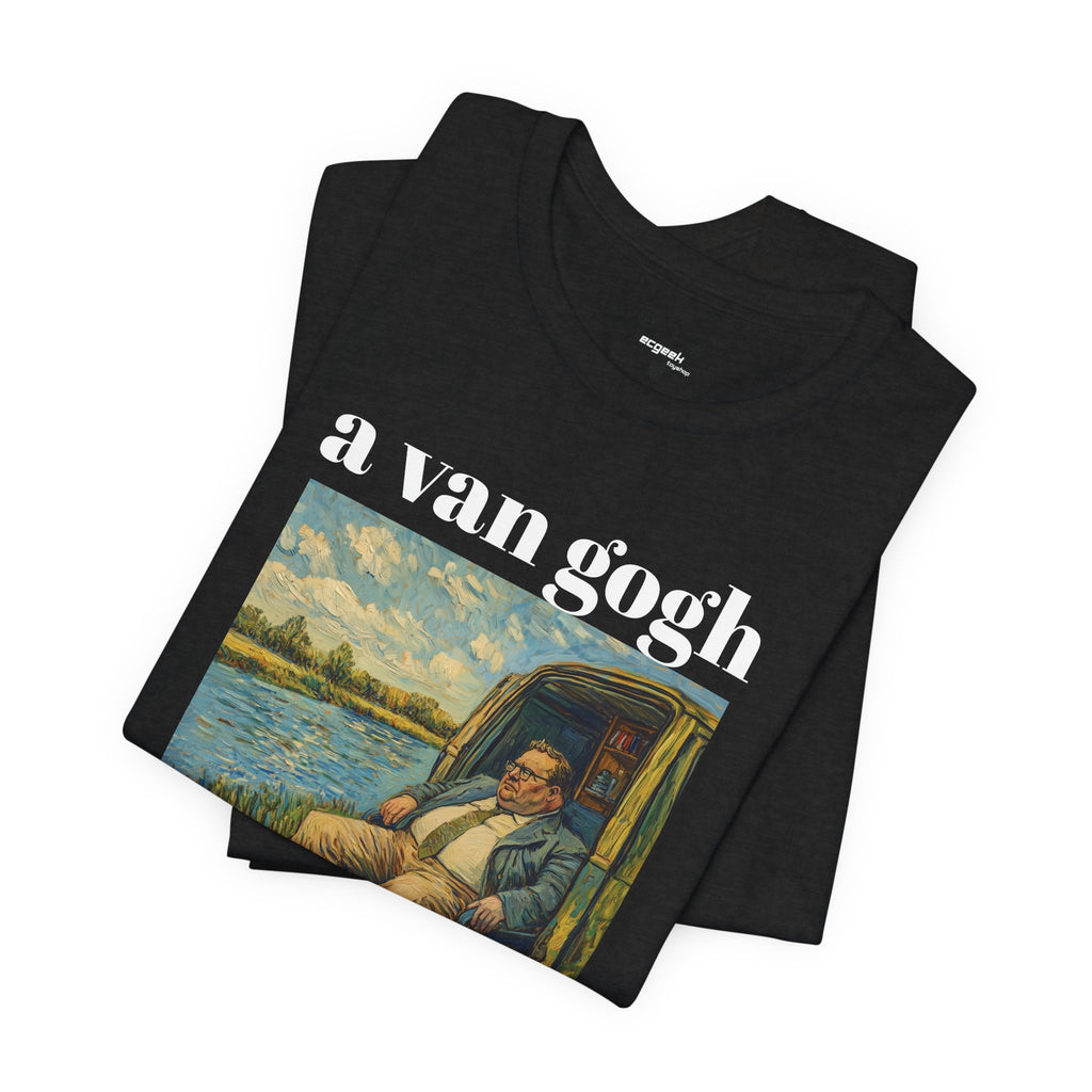 Tshirt Van Gogh Down by the River Van Gogh Style Print Sitting by a River Graphic Tee Tshirt Matte Foley Wall Decor ShirtFine Wall Art