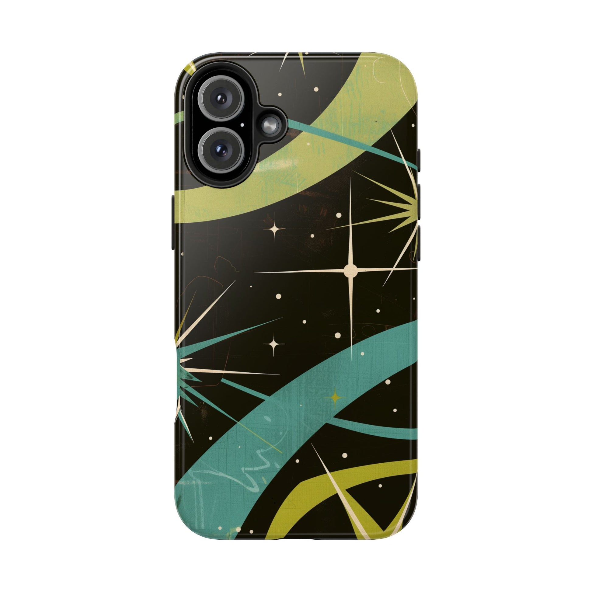 Mid Century Modern Star Design Phone Case, Earth Tone Colors, Retro Style Smartphone Cover, Vintage Phone Case, iPhone 14 Case, Apple iPhone