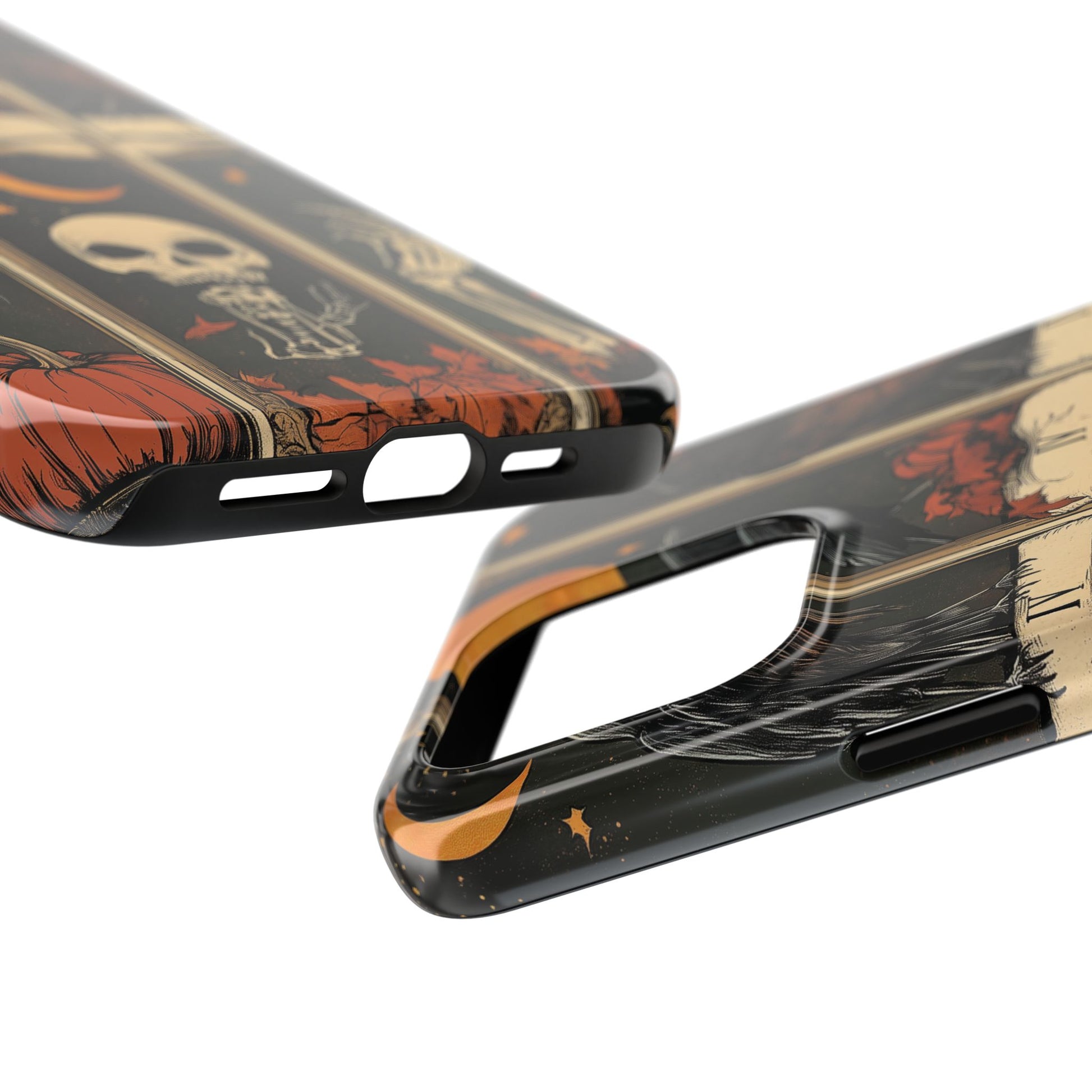 Tarot Card Mystical Phone Case Psychic The Crow Dark Academia Halloween Gothic Phone Case Street iPhone 15 Pro Max Samsung Galaxy A