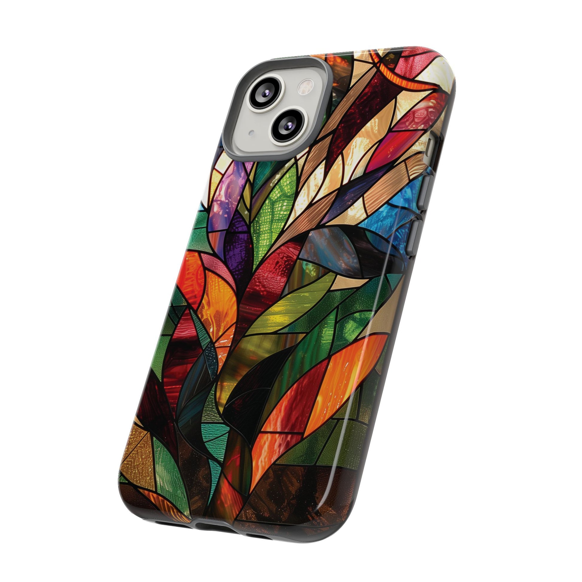 Frank Lloyd Wright Inspired Stained Glass Phone Case Mid Mod Geometric Artistic Architectural Design Art Deco iphone 13 14 15 16 Pro Max