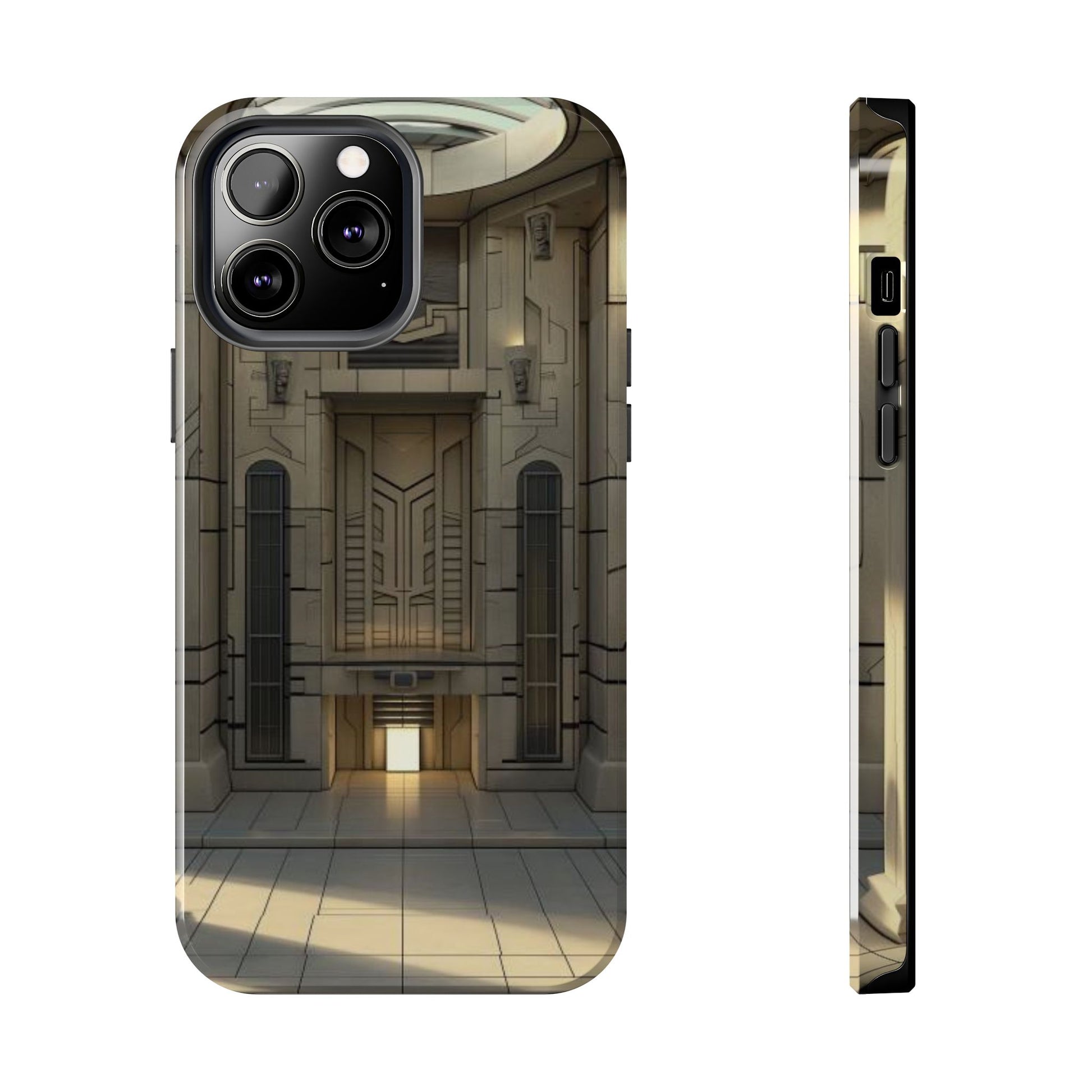 Durable Phone Case - Frank Lloyd Wright Style Room - Tough Architectural Design iPhone/Android Cover - Unique Art Deco Protection Accessory