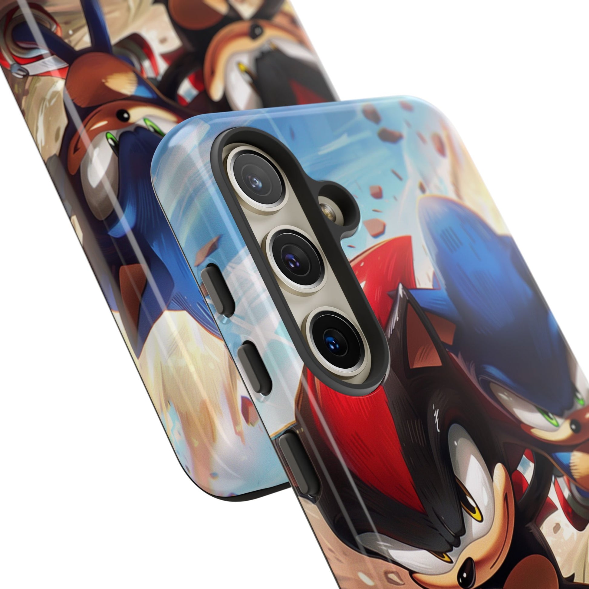 Sonic and Shadow Phone Case, Sonic and Shadow, Tough Android Case, Fun Video Game Phone Case, Retro Game Case, SEGA Video Game Android Case