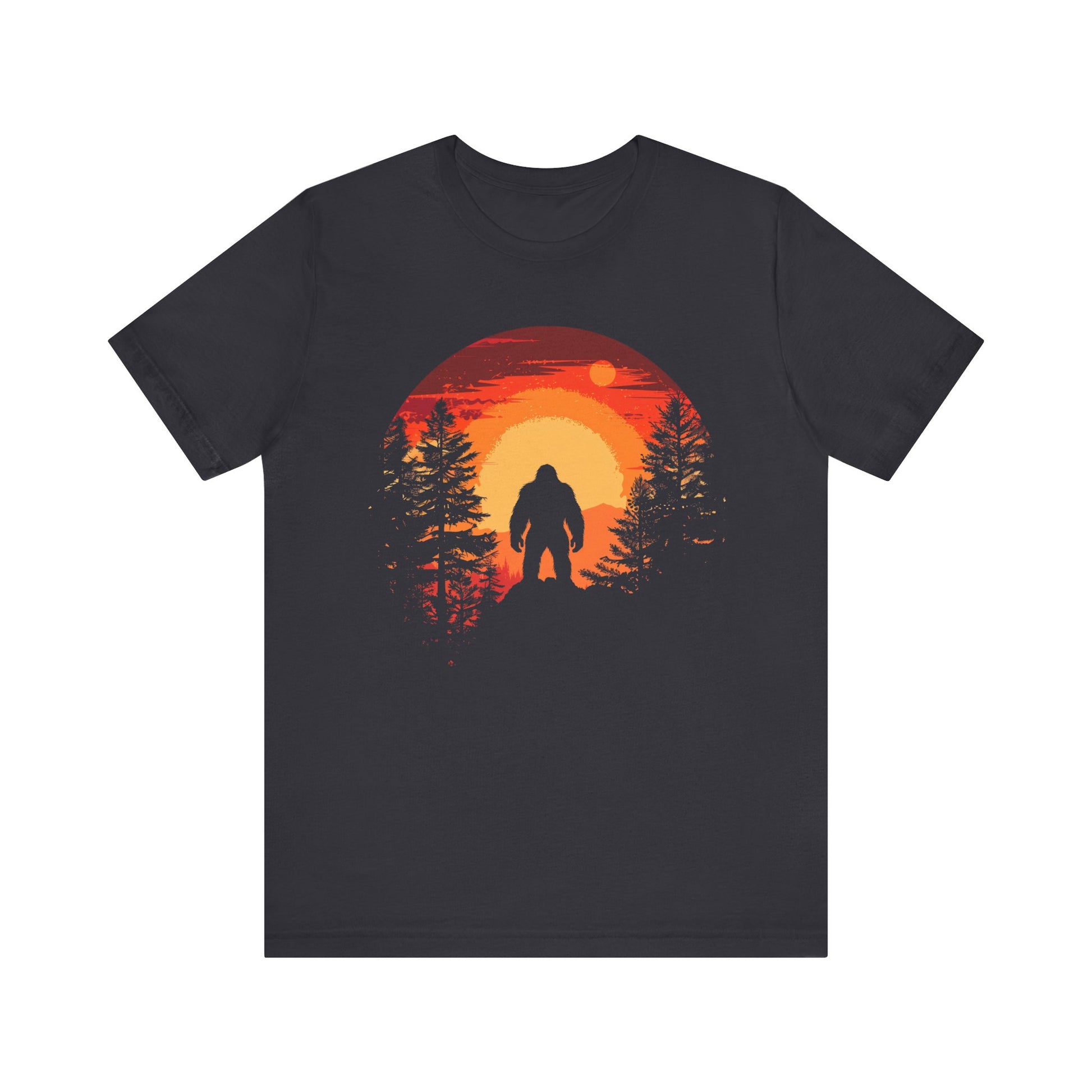 Bigfoot Tshirt, Bigfoot Sunset Tshirt, Camping Shirt, Outdoors Shirt, Bigfoot Sunset Shirt, Shirt for Camping, Camping Trip Shirt