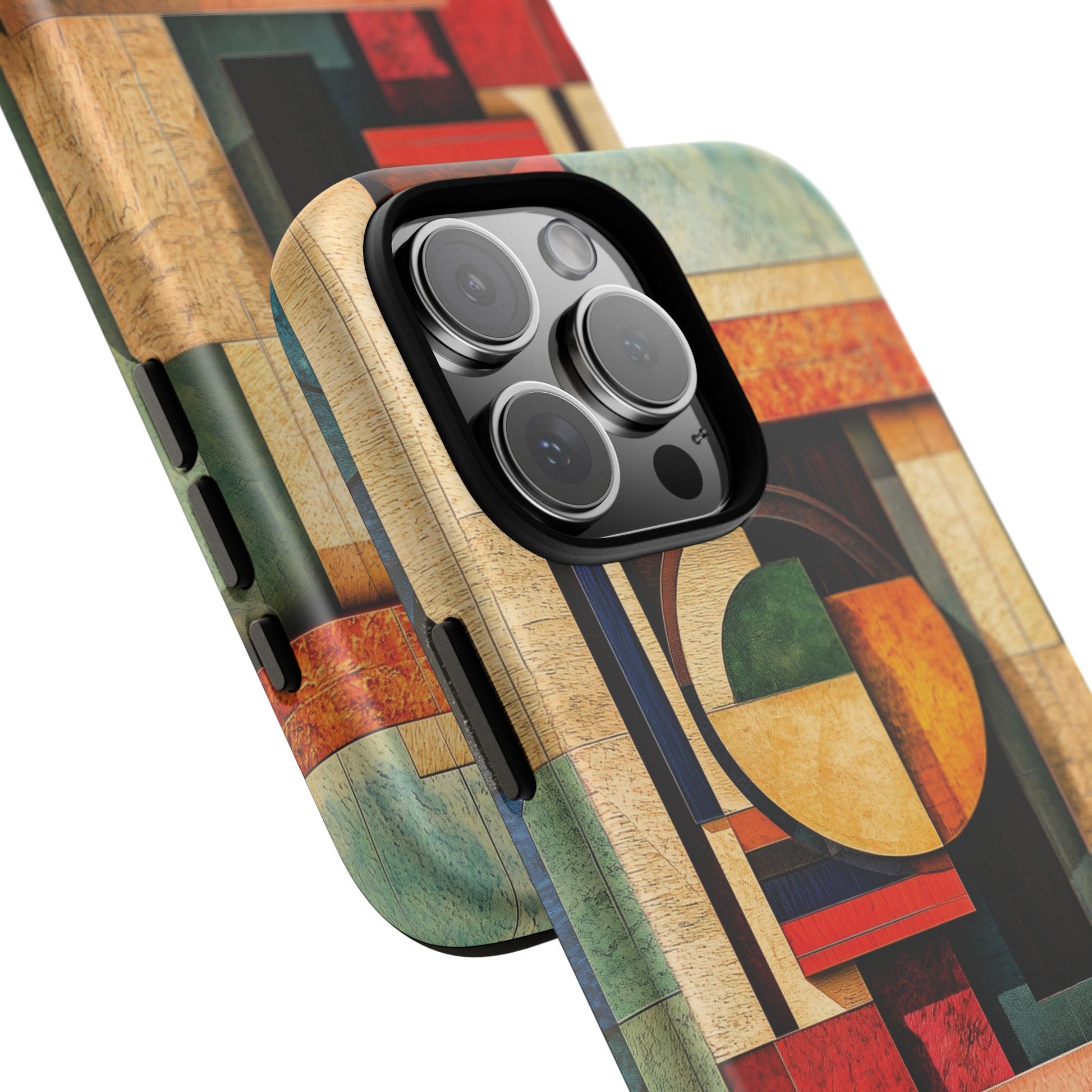 Tan Prairie Style Frank Lloyd Wright Usonian Phone Case Geometric Stained Glass Art Deco Marble Gold 13 14 15 16 iPhone Pro Max Galaxy Pixel