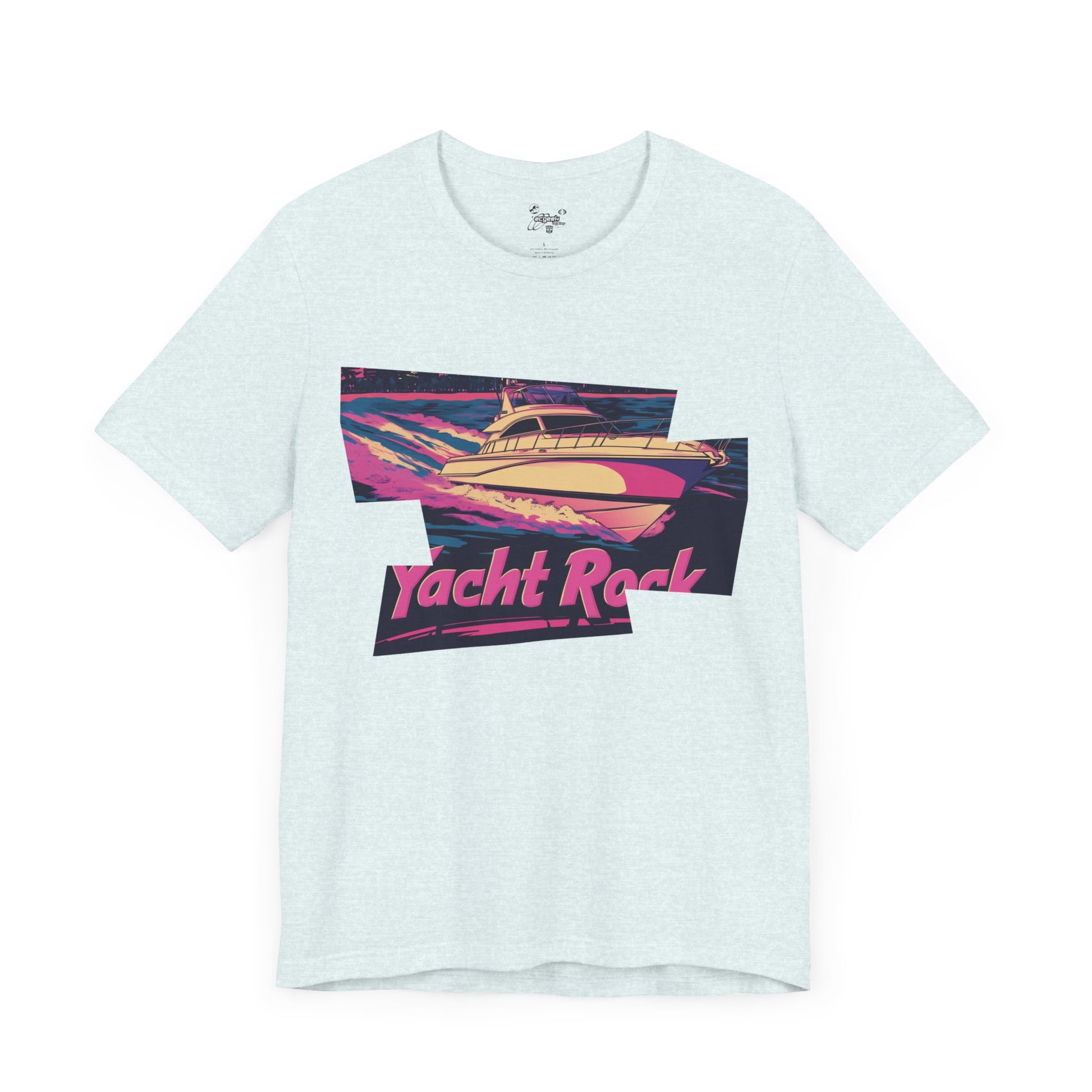 Yacht Rock T-Shirt Tshirt Nautical Graphic Tee 80s Miami Vice Boating Shirt Yacht Lover Gift Nostalgic South Beach Retro Motif Style Funny
