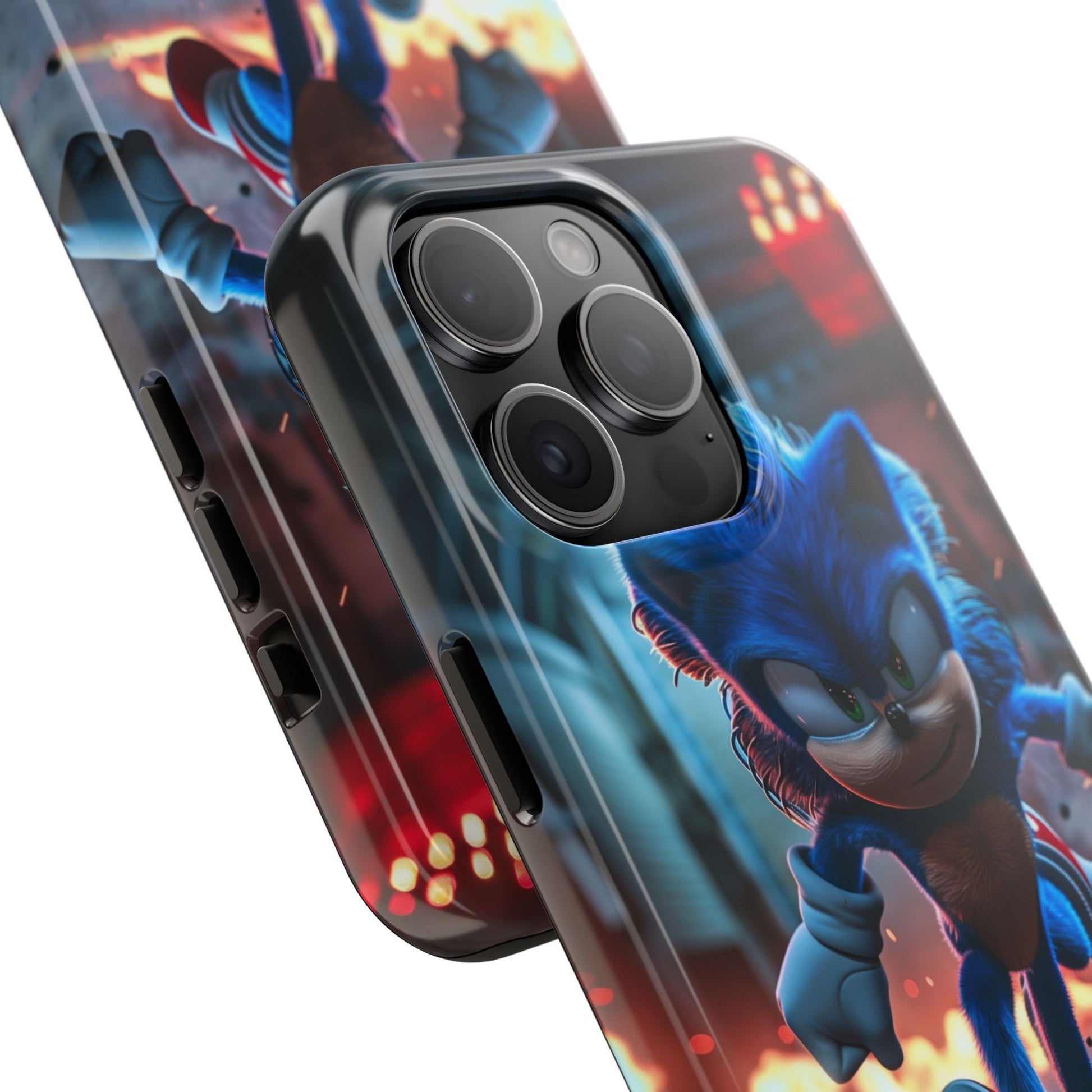 Durable Sonic Phone Case - Protective Sonic the Hedgehog Design - Tough Mobile Cover - Fun Video Game Phone Accessory