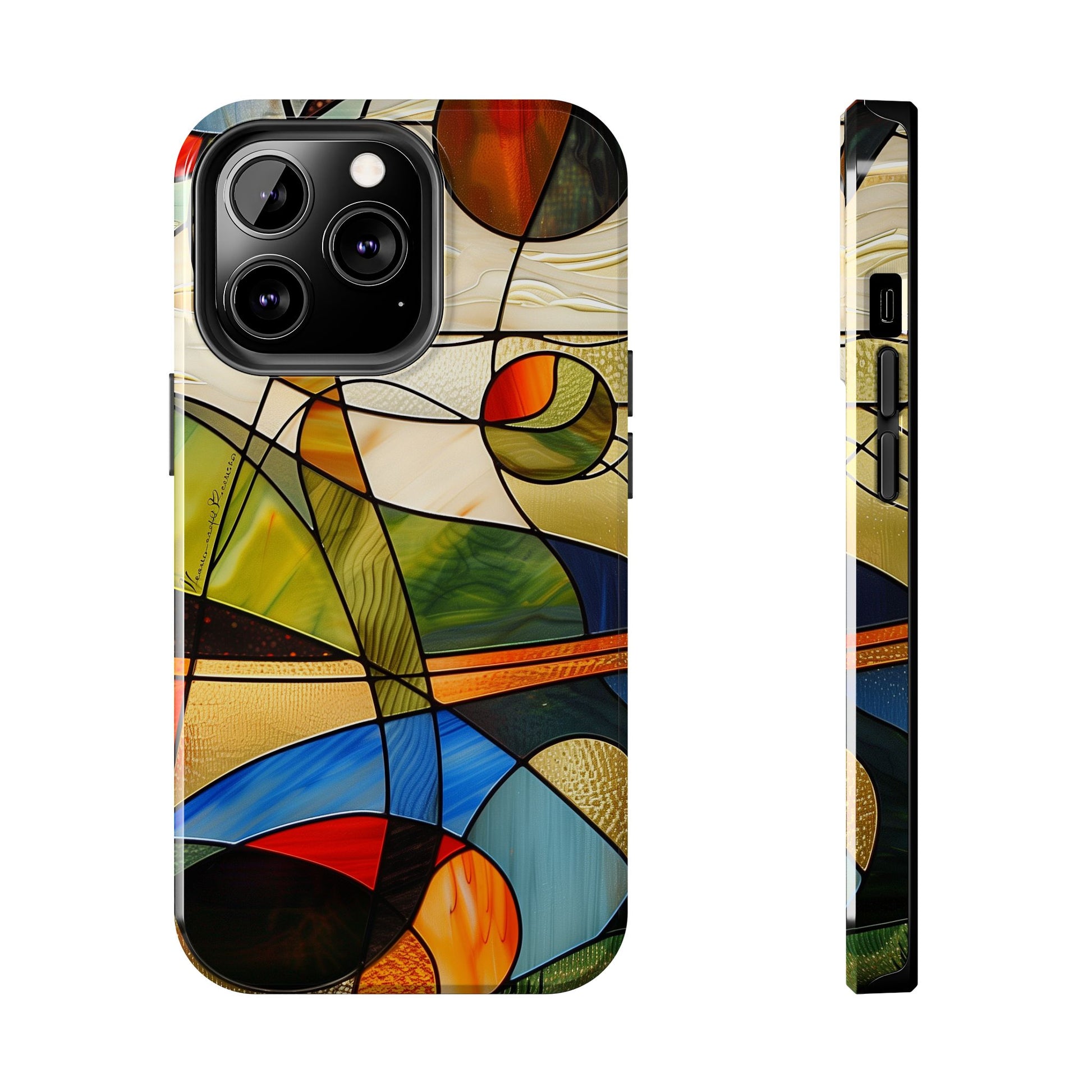 Frank Lloyd Wright Inspired Stained Glass Phone Case, Artistic iPhone Case, Architectural Design, Art Deco iphone Case, iphone 15 pro max