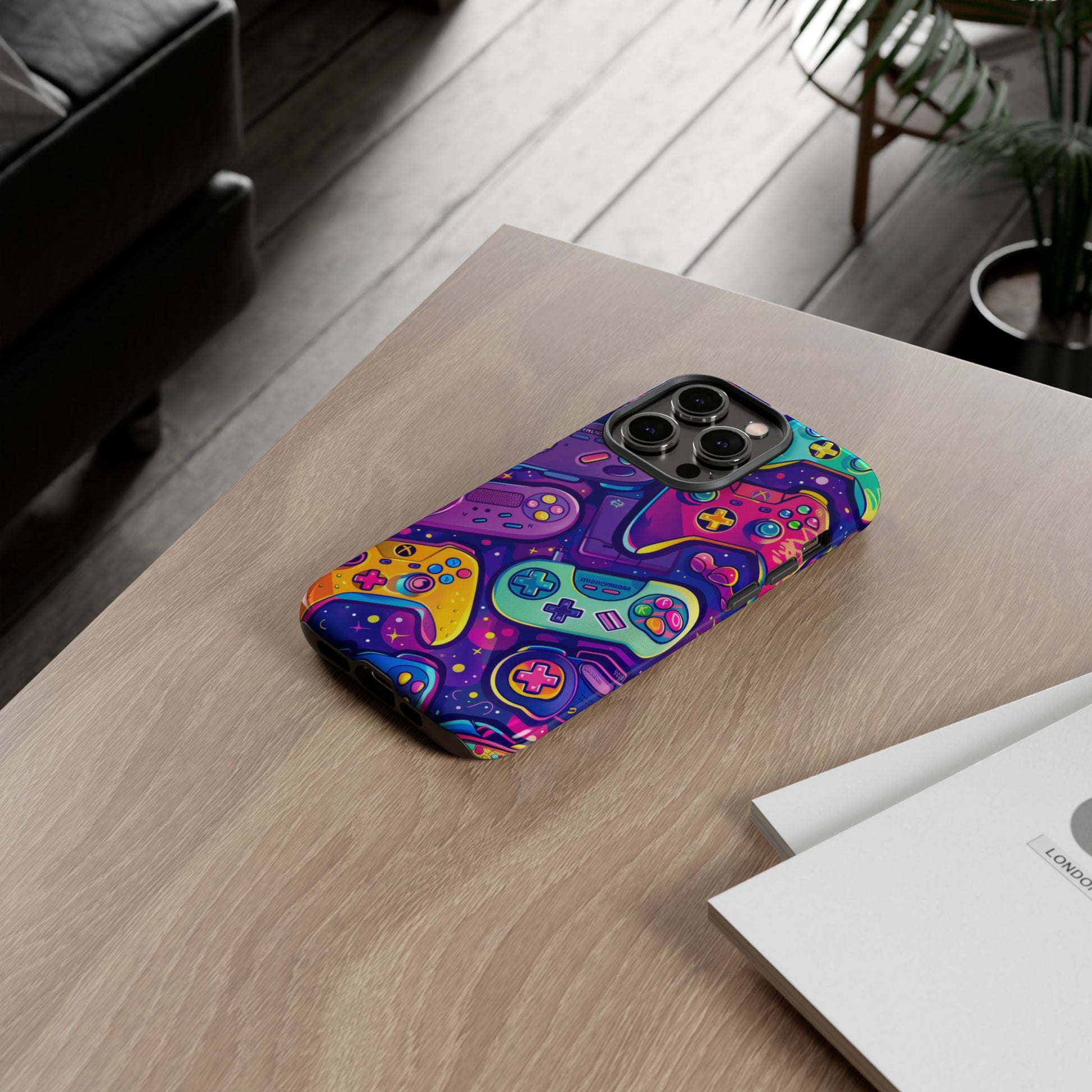 Lisa Frank Style Video Game Controller Android Phone Case, Retro Gamer Gift, Colorful Gaming Accessory