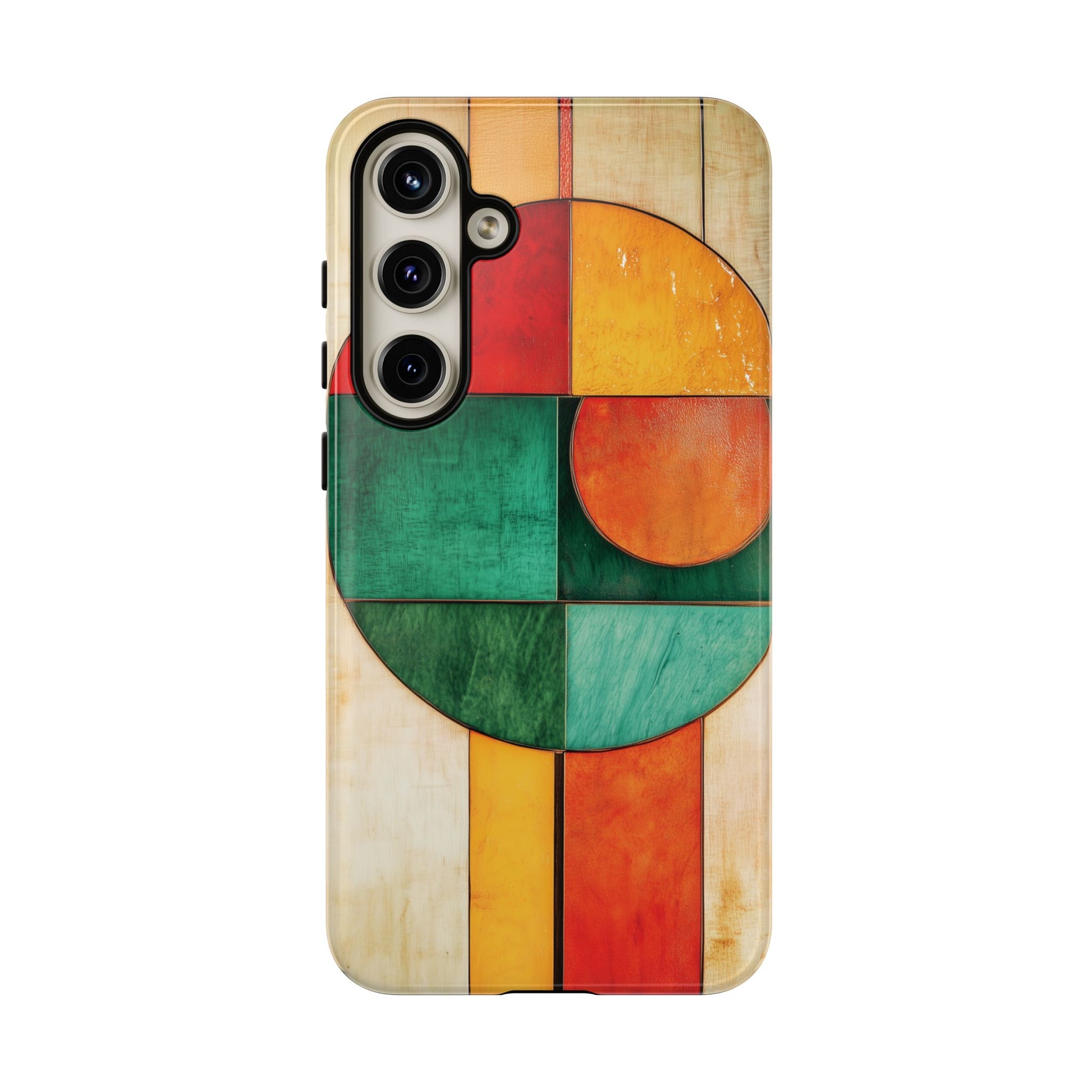 Circles Frank Lloyd Wright Usonian Prairie Phone Case Geometric Stained Glass Art Deco Marble Gold 13 14 15 16 iPhone Pro Max Galaxy Pixel