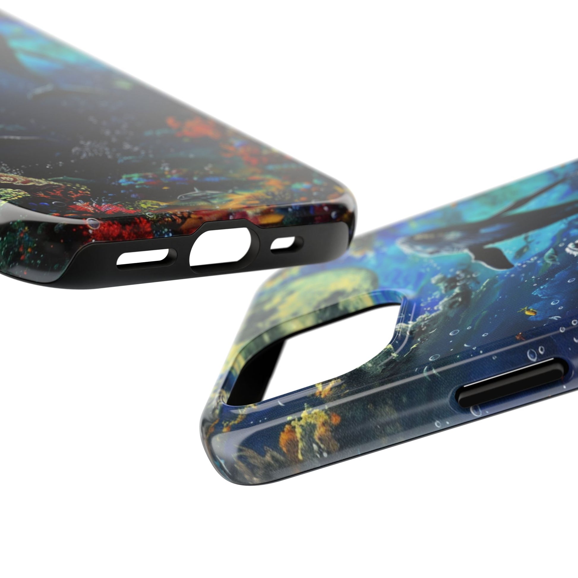 Moonlit Whales Underwater Phone Case - Durable and Stunning Protective Cover